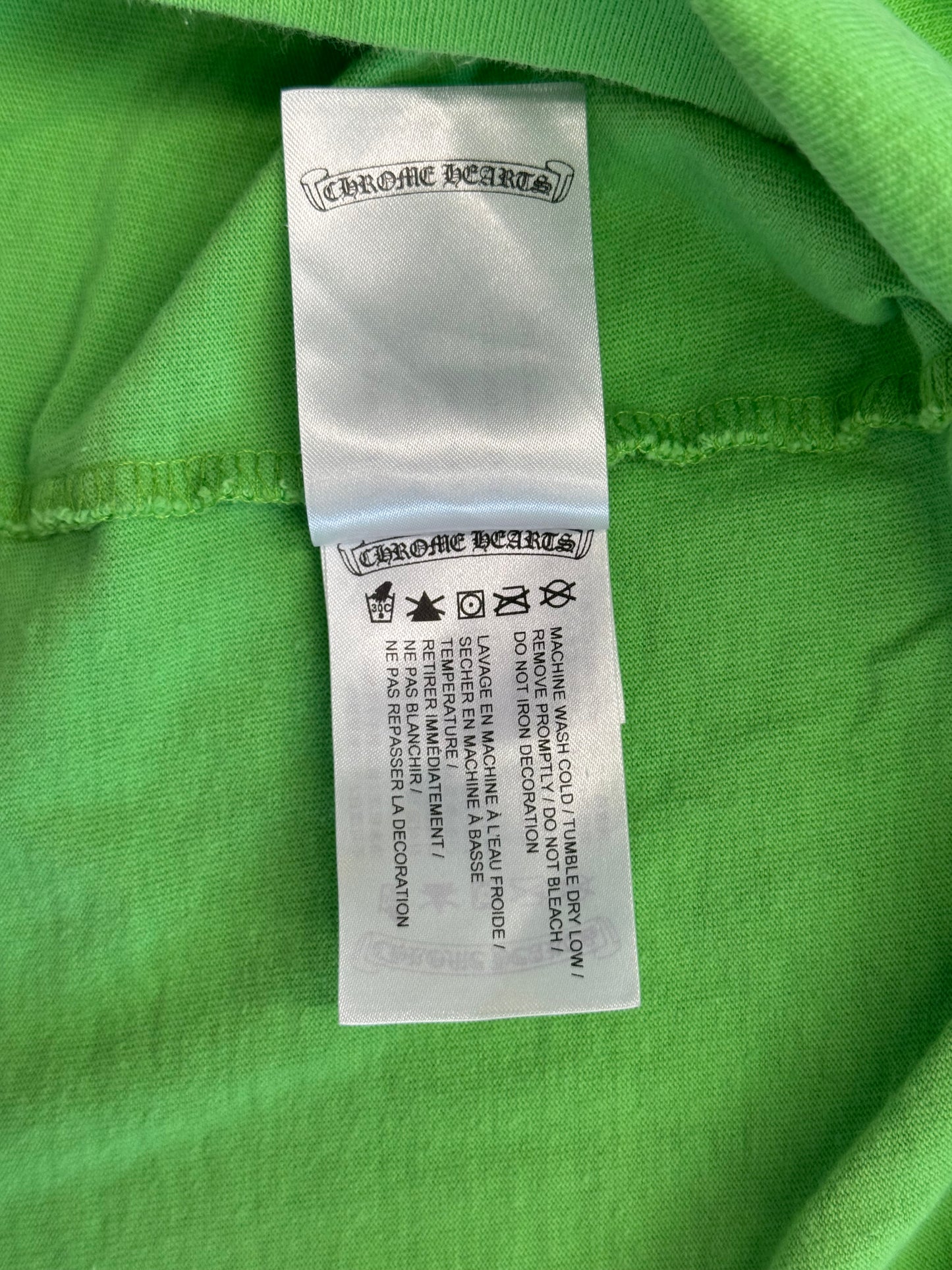 CHROME HEARTS X MATTY BOY SEX RECORDS POCKET TEE - GREEN