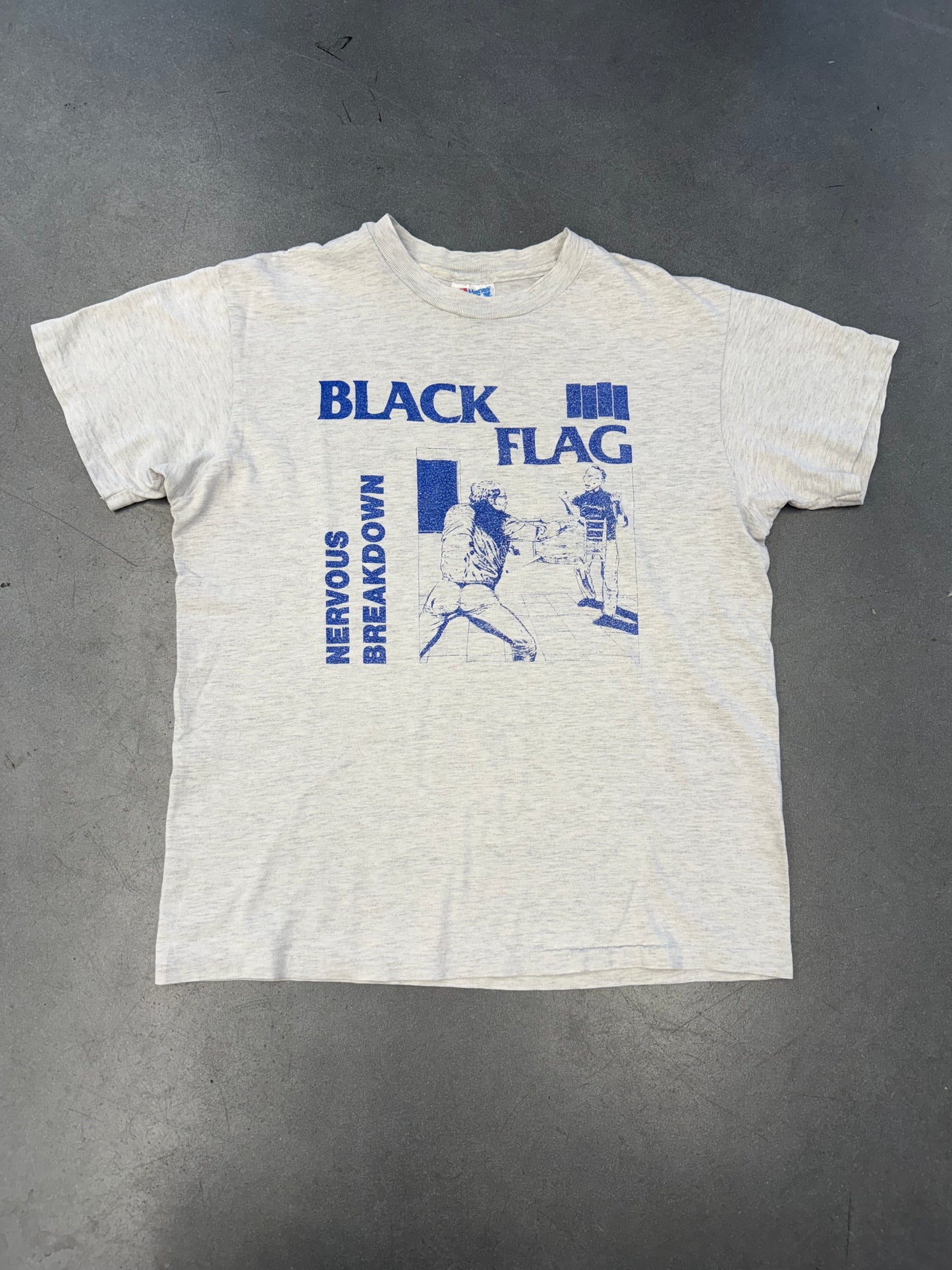 90'S BLACK FLAG NERVOUS BREAKDOWN TEE (HANES BEEFY TAG)