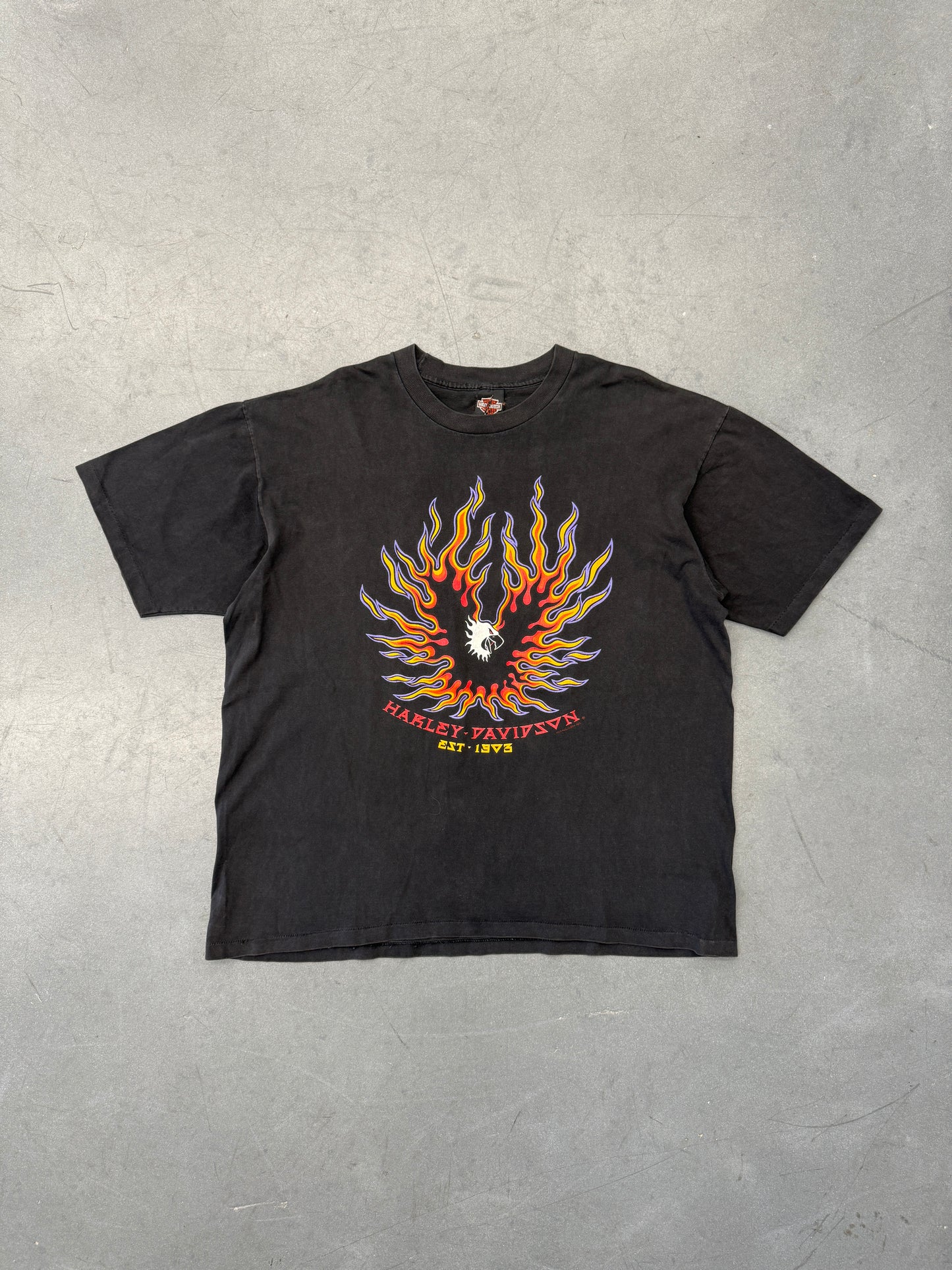 1994 HARLEY-DAVIDSON SUN DENVER, COLORADO FLAMING EAGLE TEE