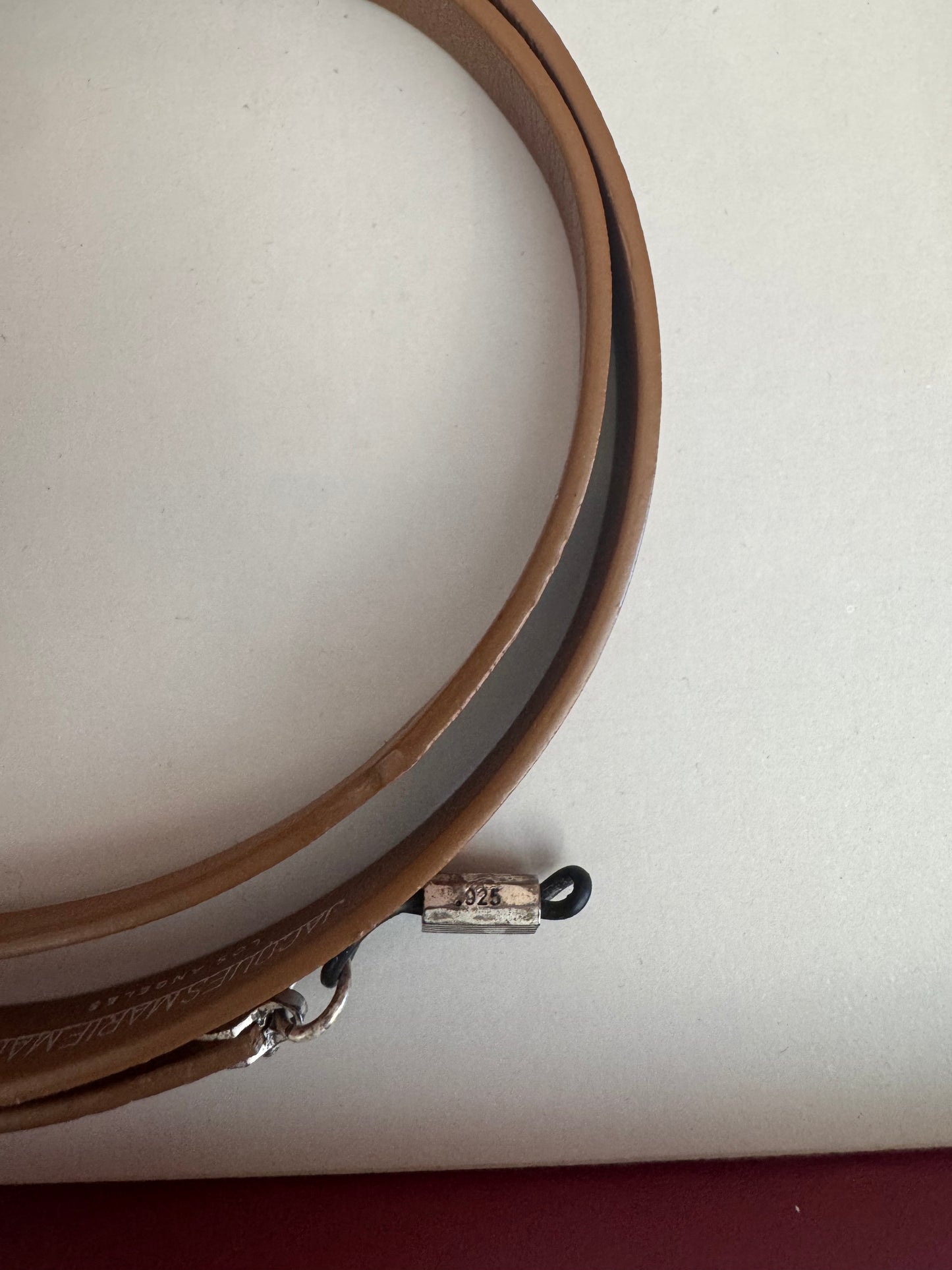 VINTAGE JACQUES MARIE MAGE LEATHER GLASSES STRAP WITH BOX