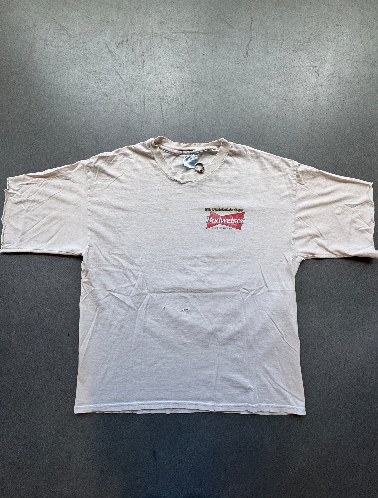 1994 BUDWEISER ST. PATRICK'S DAY "TAP INTO THE LUCK" MULLET TEE (HANES TAG)