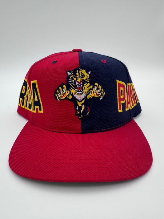 90S FLORIDA PANTHERS SPLIT AMERICAN NEEDLE SNAPBACK HAT