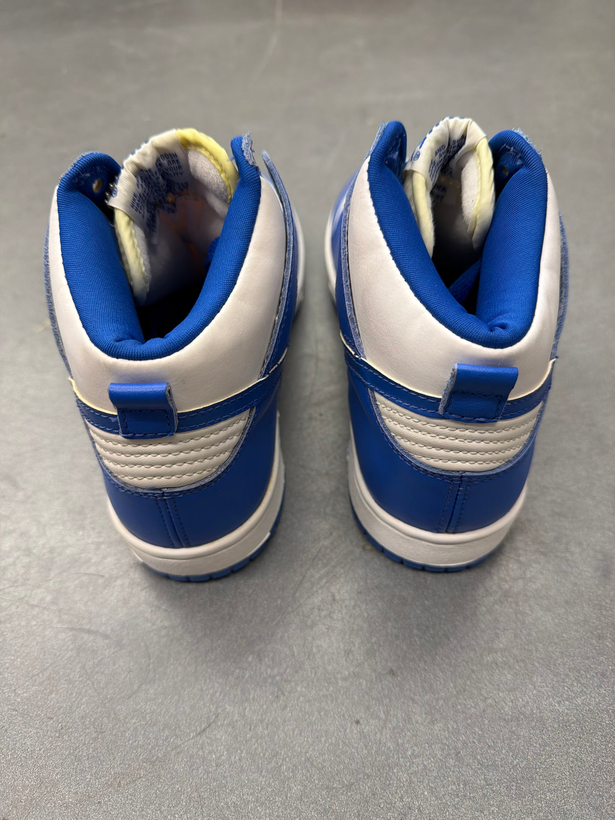 1999 NIKE DUNK HIGH LE KENTUCKY WHITE/ROYAL BLUE - DEADSTOCK
