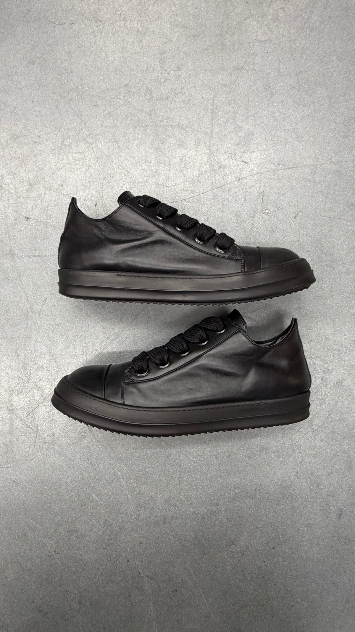RICK OWENS LIDO JUMBO LACE LOW 'BLACK'