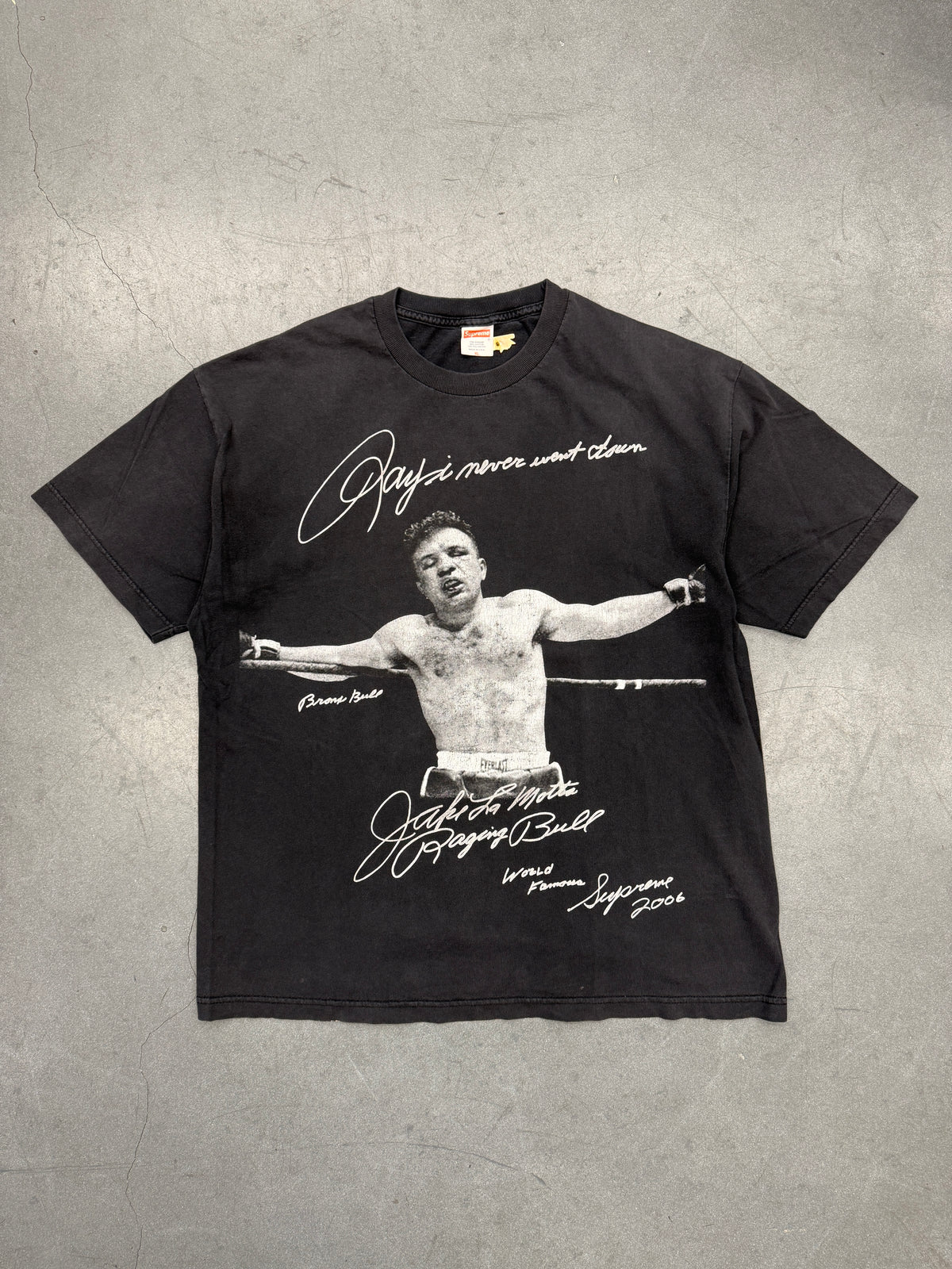 SS06 SUPREME JAKE LAMOTTA RAGING BULL TEE