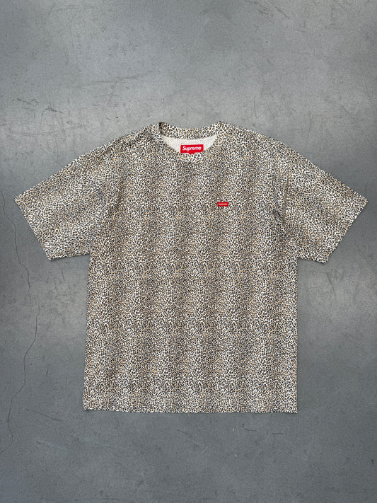 FW25 SUPREME SMALL BOX LOGO TEE - LEOPARD