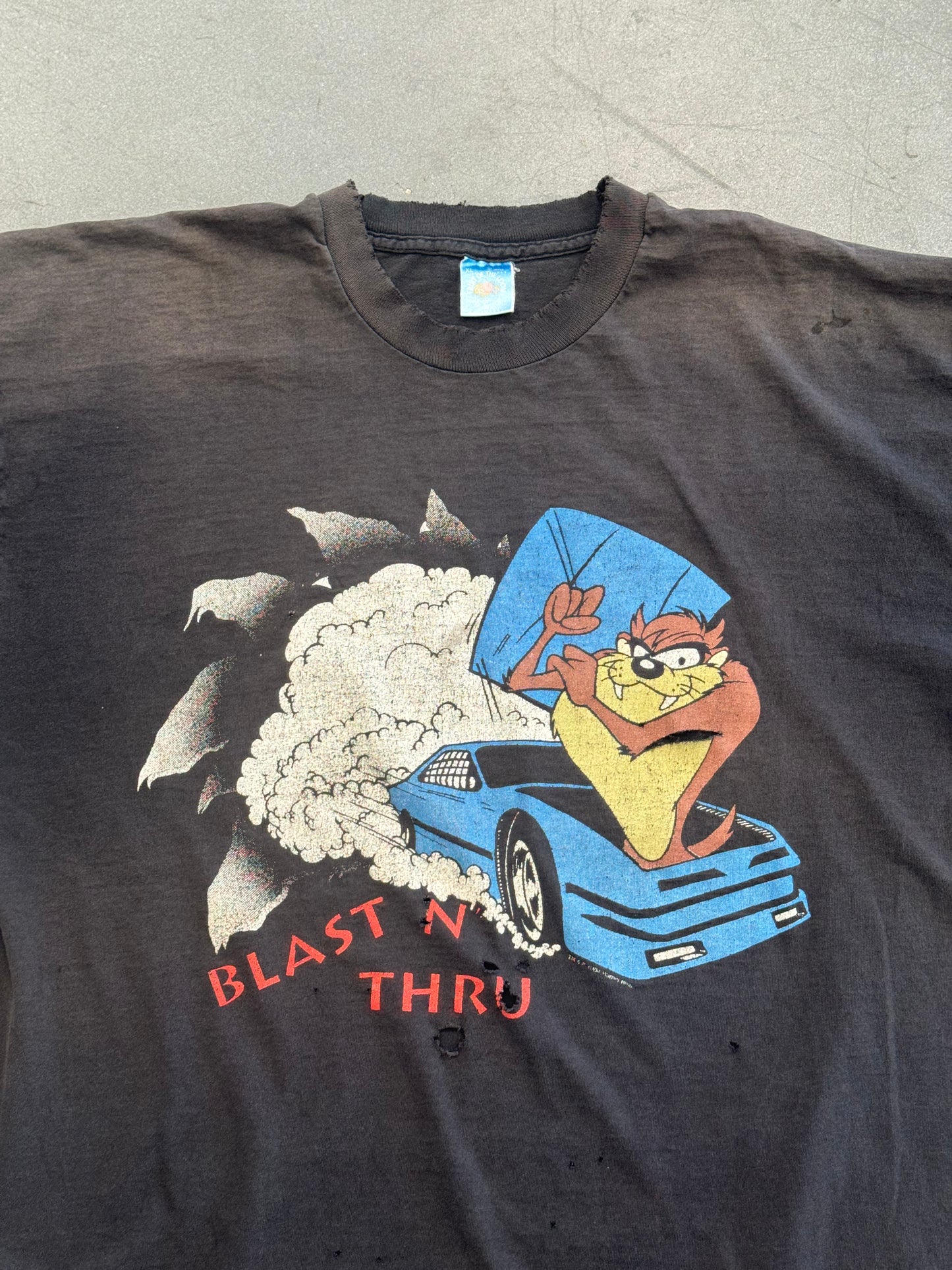 1994 TAZ BLAST N' THRU NASCAR TEE (FOTL TAG)