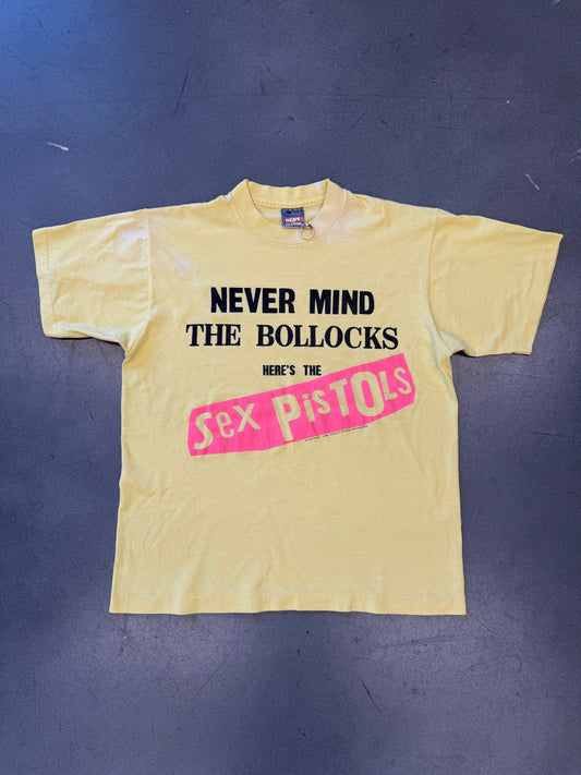 80'S SEX PISTOLS THE FILTHY LUCRE TOUR NEVER MIND THE BOLLOCKS TEE (FOTL BEST TAG)