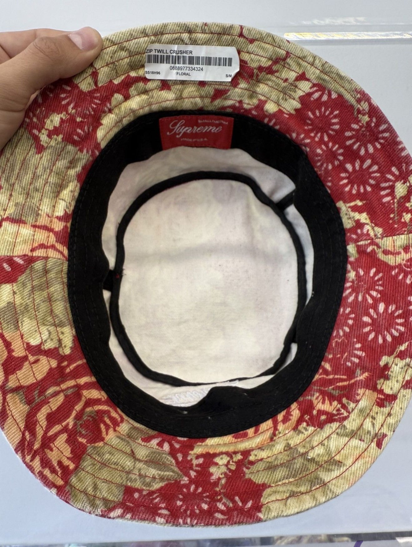 SS18 SUPREME ZIP TWILL CRUSHER - FLORAL