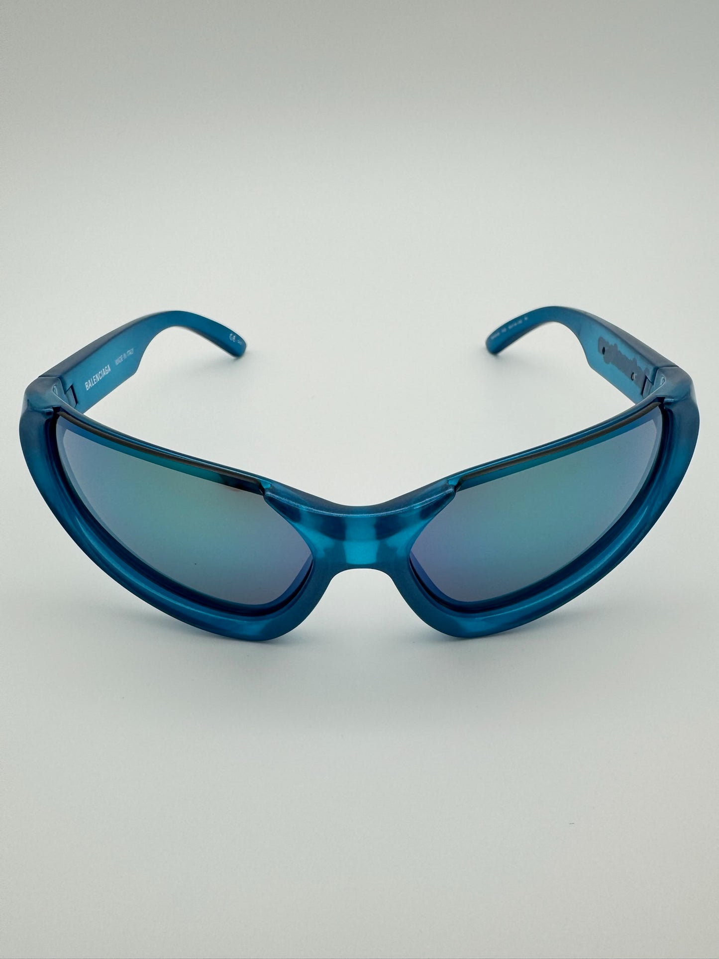 BALENCIAGA XPANDER CAT-EYE FRAME SUNGLASSES BLUE