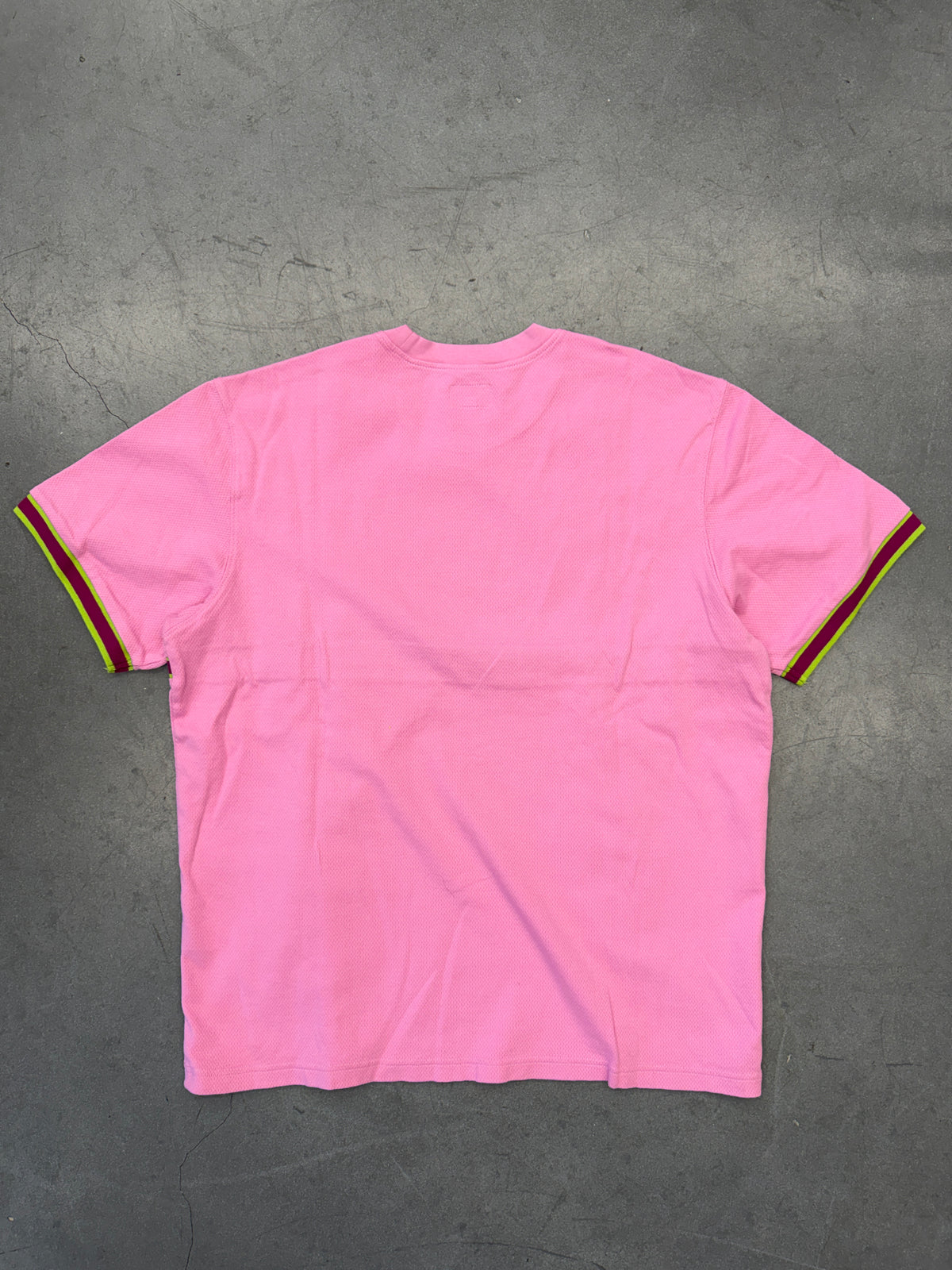 SS20 SUPREME KNIT STRIPE SS TOP - PINK