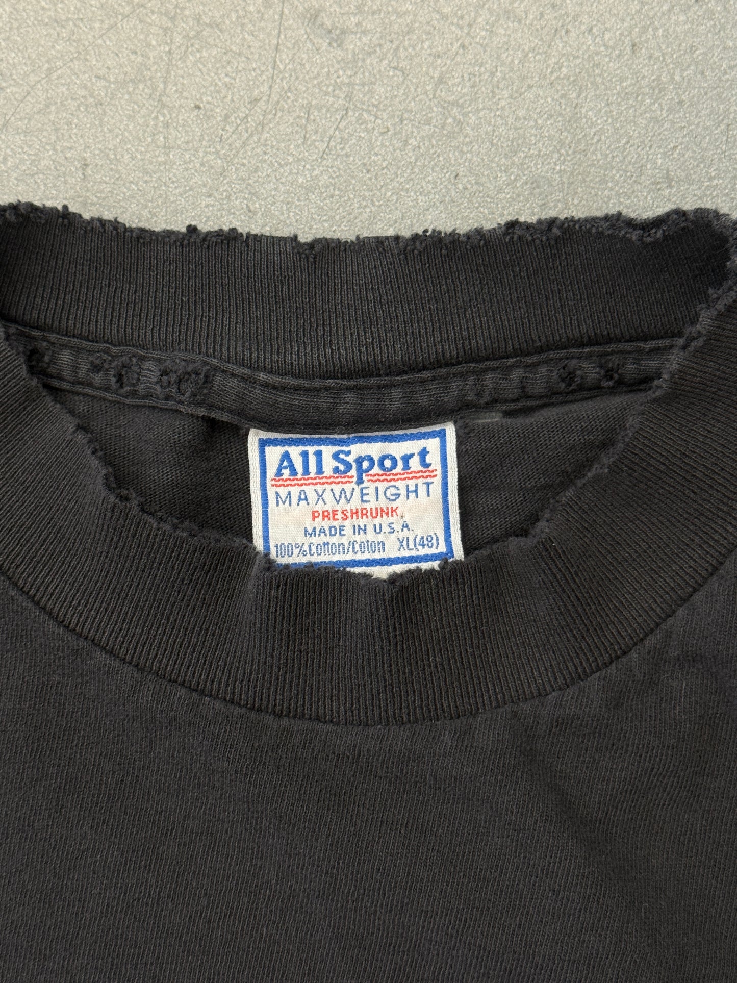 90S NINE INCH NAILS "NIN" LOGO DISTRESSED MULLET TEE (ALL SPORT TAG)