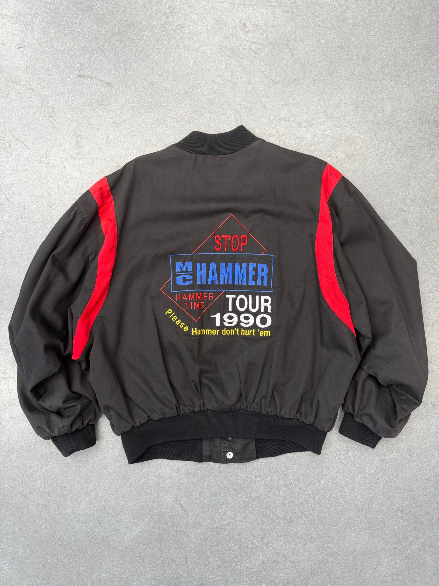 1990 U CANT TOUCH THIS PLEASE MC HAMMER DON'T HURT EM TOUR JACKET