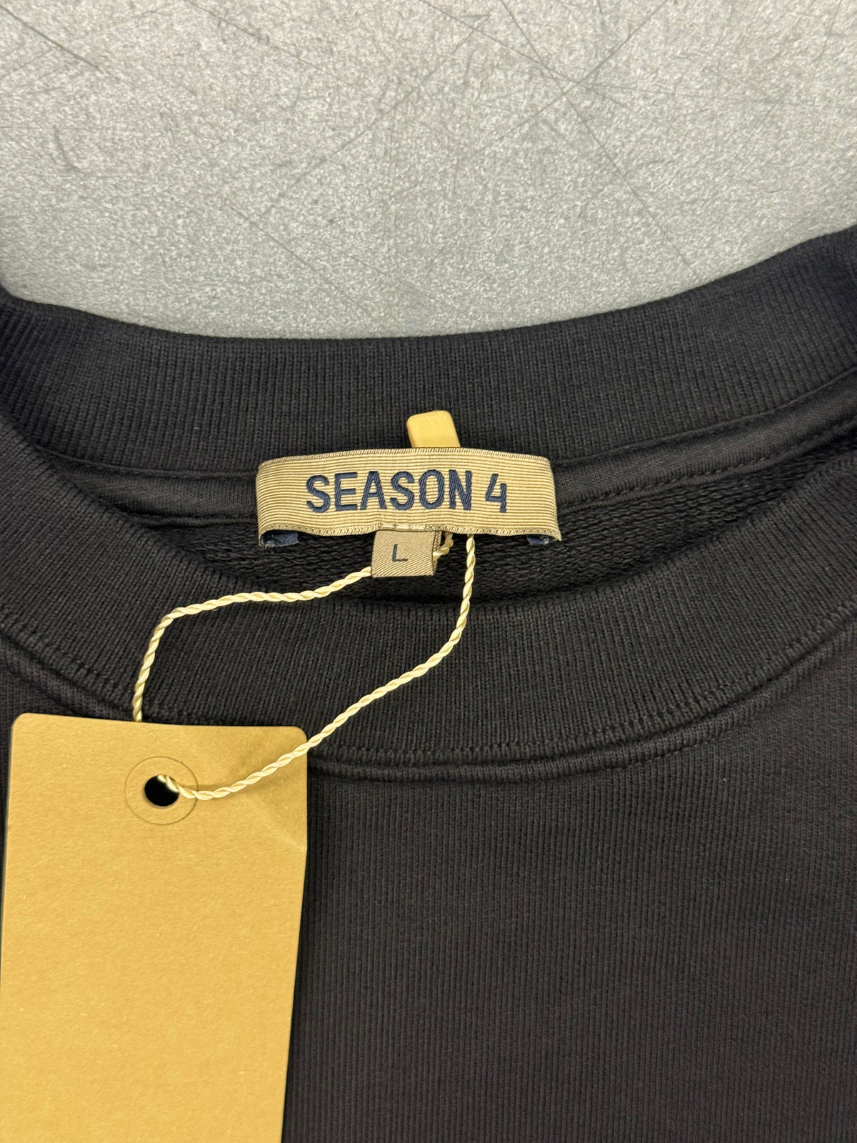 YEEZY SEASON 4 CALABASAS BLACK INK CREWNECK
