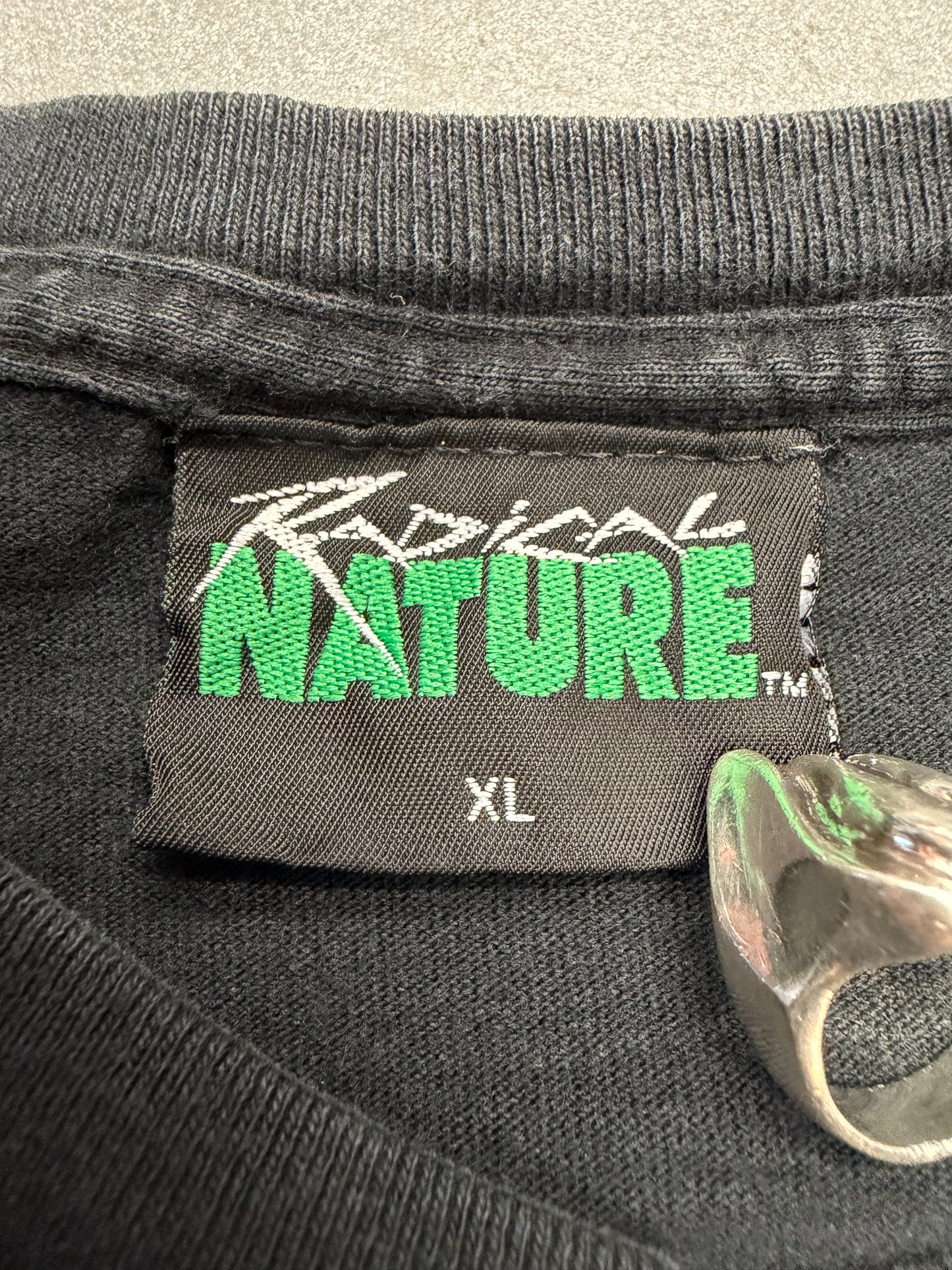 Y2K SAN ANTONIO ZOO WHITE TIGER WRAP-AROUND TEE (RADICAL NATURE TAG)