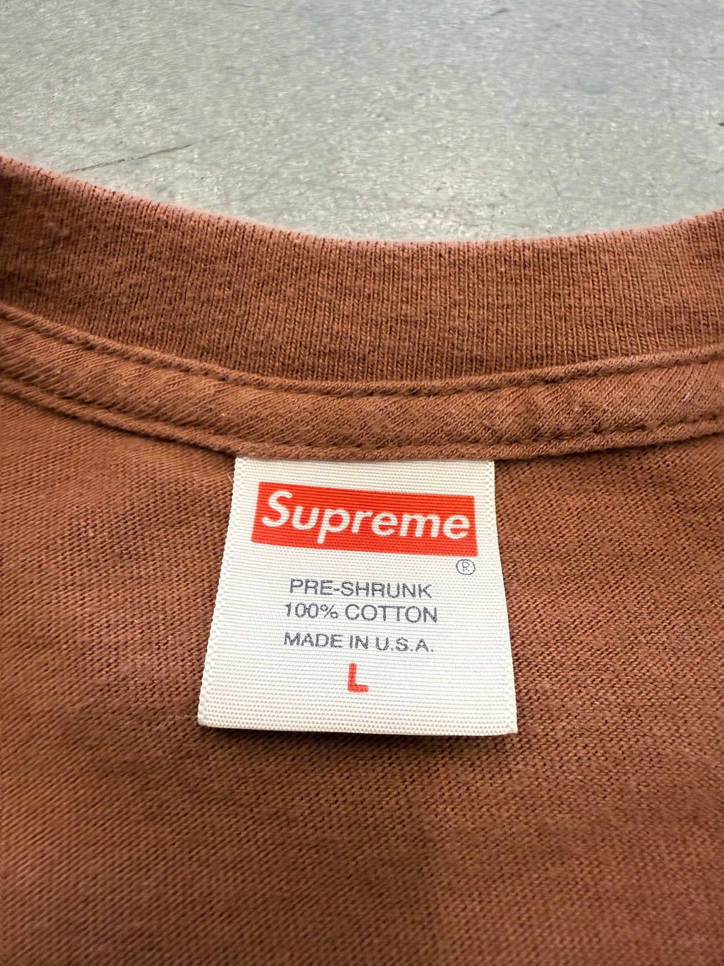 SS19 SUPREME CLOUD TEE - BROWN