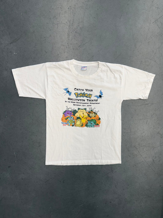 1999 POKEMON "CATCH YOUR HALLOWEEN TREATS!" TEE (ALL SPORT TAG)