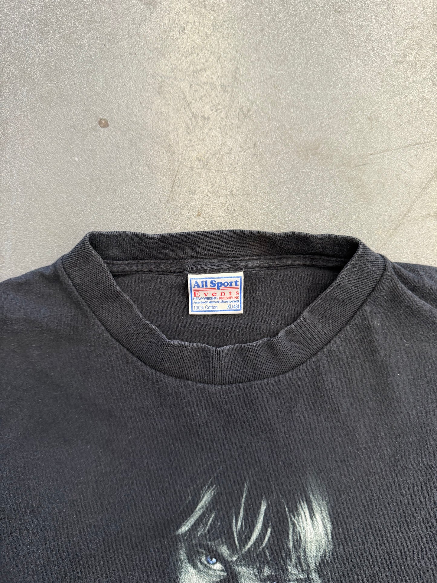 2000 THE END OF MUSIC KURT COBAIN BLUE EYES PORTRAIT TEE (ALL SPORT TAG)