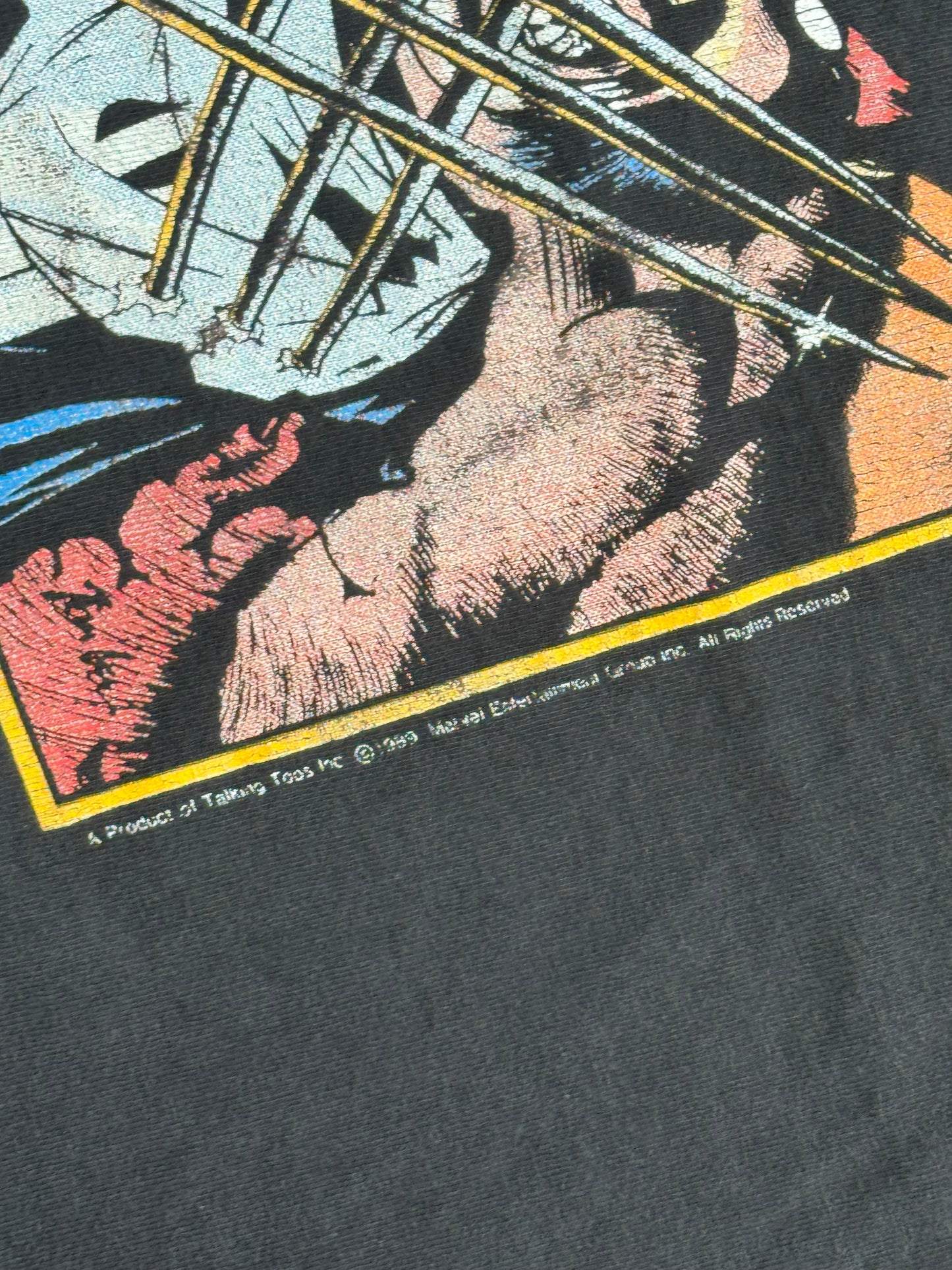 1989 MARVEL COMIC IMAGES WOLVERINE VS PUNISHER TEE (FOTL TAG)