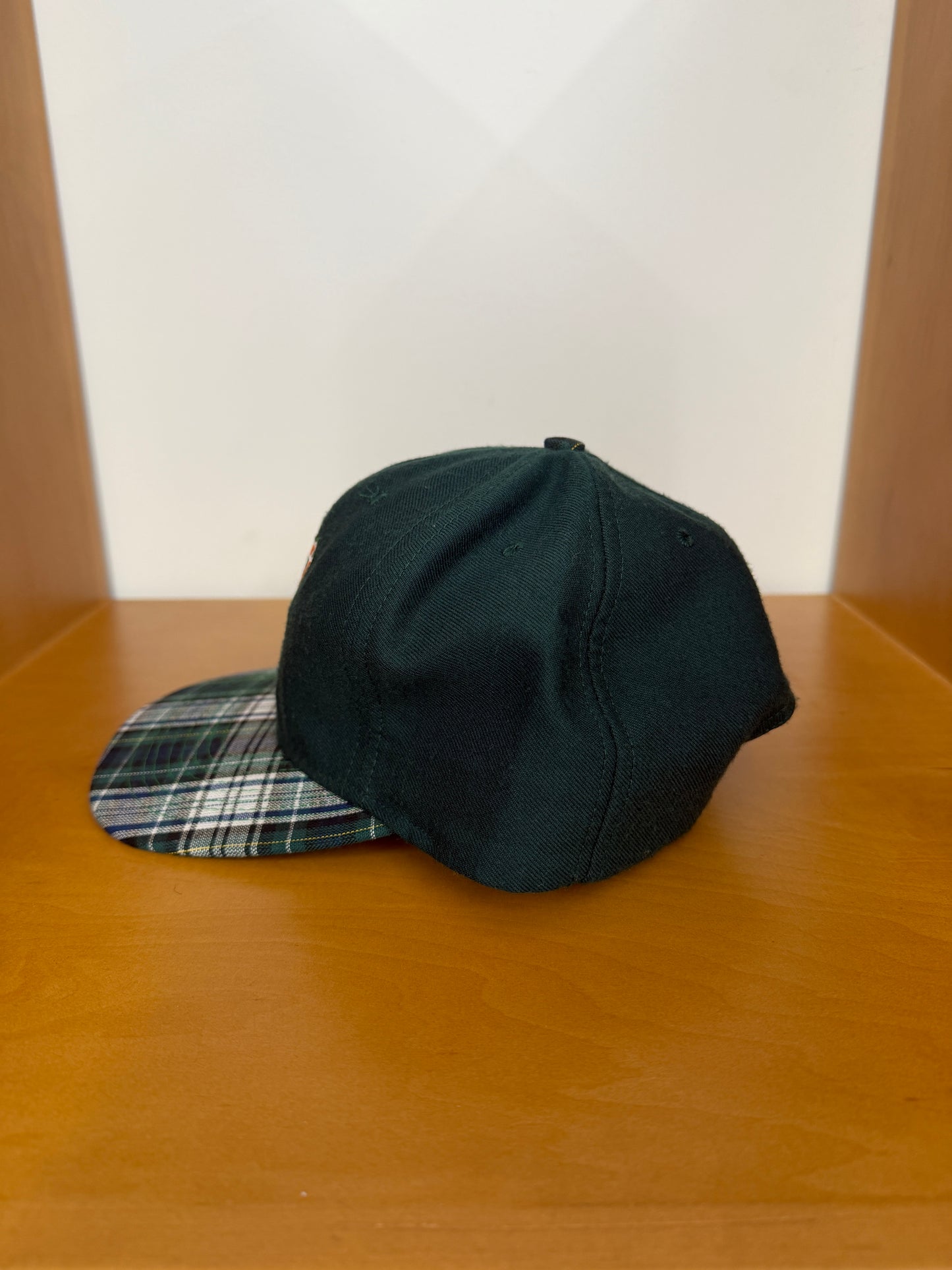 90S UNIVERSITY OF MIAMI PLAID BILL NUTMEG SNAPBACK
