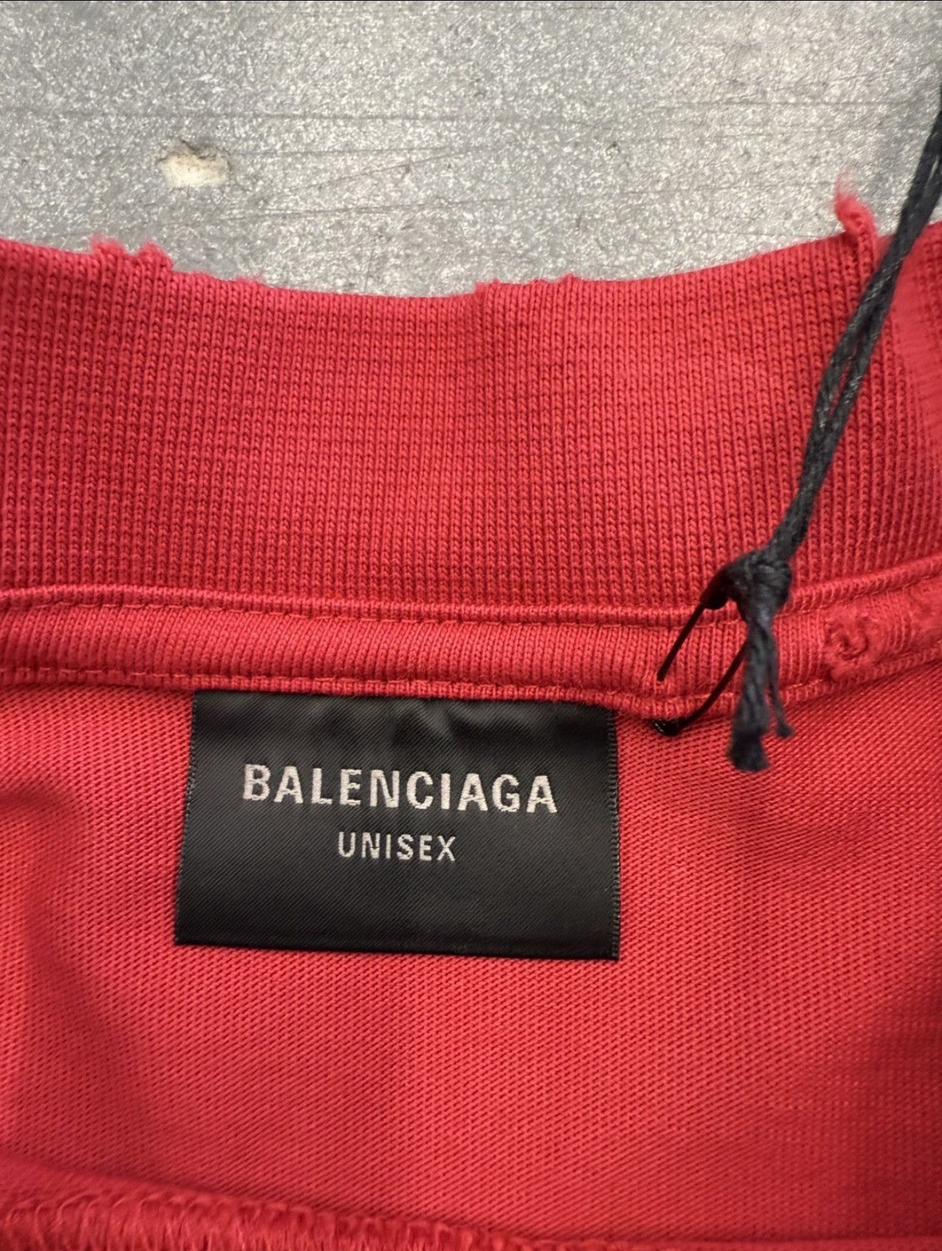 BALENCIAGA TO MY LOVE TEE RED MEDIUM NWT
