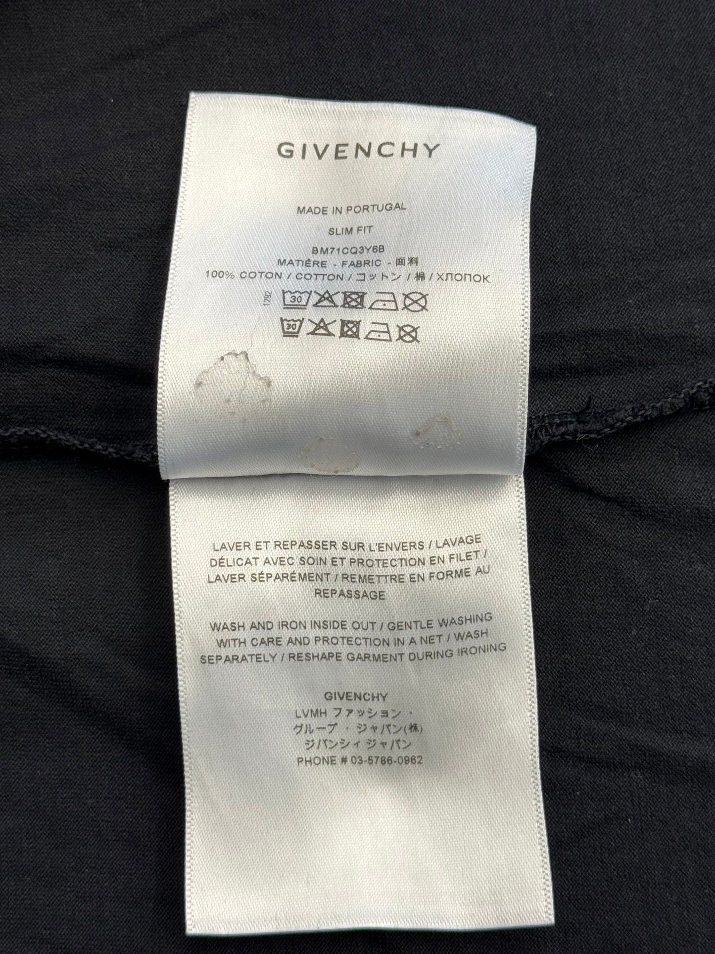 GIVENCHY CHITO DOG SPRAYPAINT TEE - BLACK