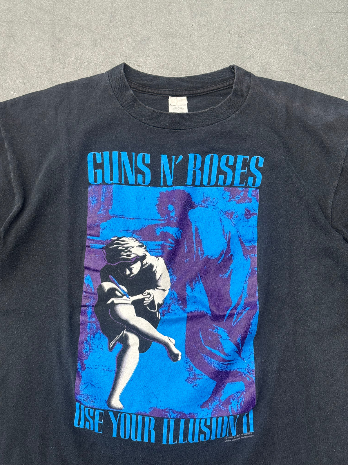 1991 GUNS N' ROSES USE YOUR ILLUSION II WORLD TOUR TEE (SPORTSWEAR TAG)