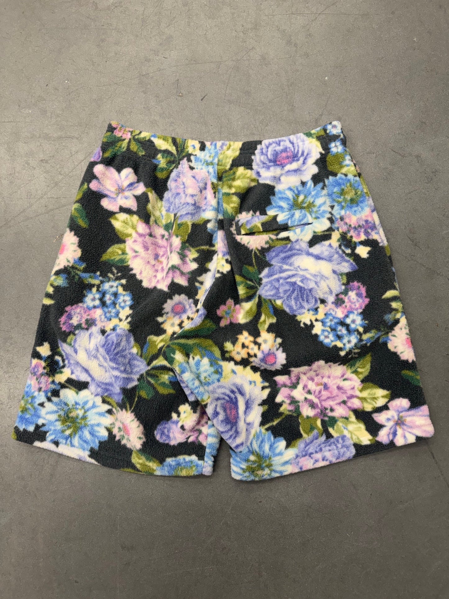 SS21 MARTINE ROSE FLORAL FLEECE SHORTS