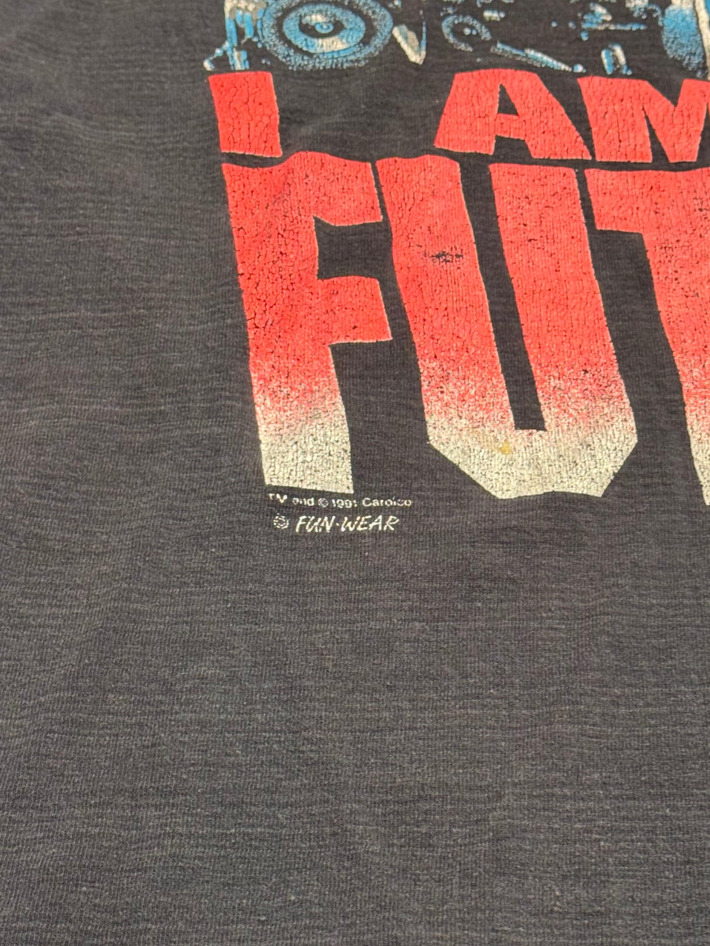 1991 TERMINATOR 2 JUDGEMENT DAY 'I AM THE FUTURE' TEE (COTTON STATES TAG)