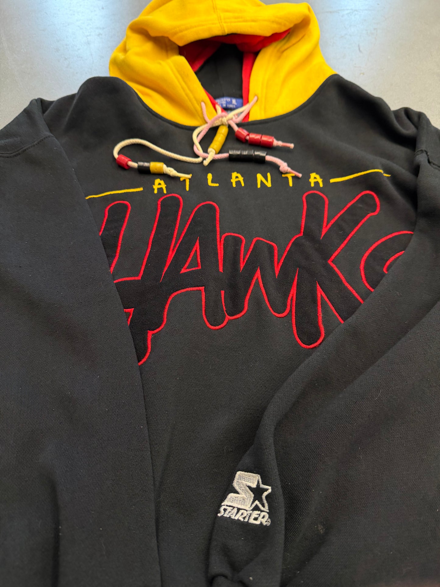 90'S STARTER NBA ATLANTA HAWKS DOUBLE HOODIE