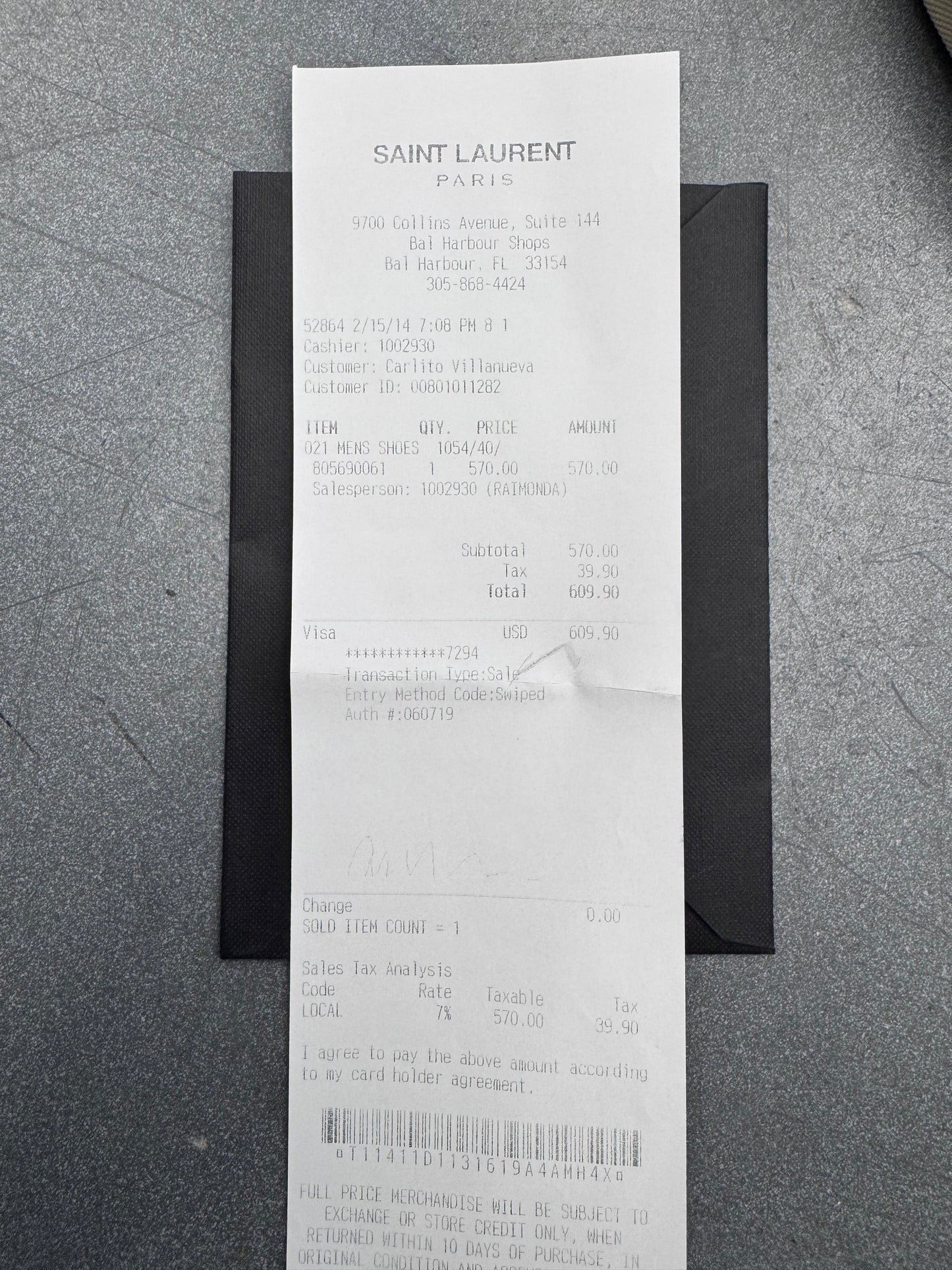 SIZE 40.5 YSL SAINT LAURENT PARIS HI TOP LEATHER SNEAKERS BLACK/SILVER (PRE-OWNED WITH BOX)