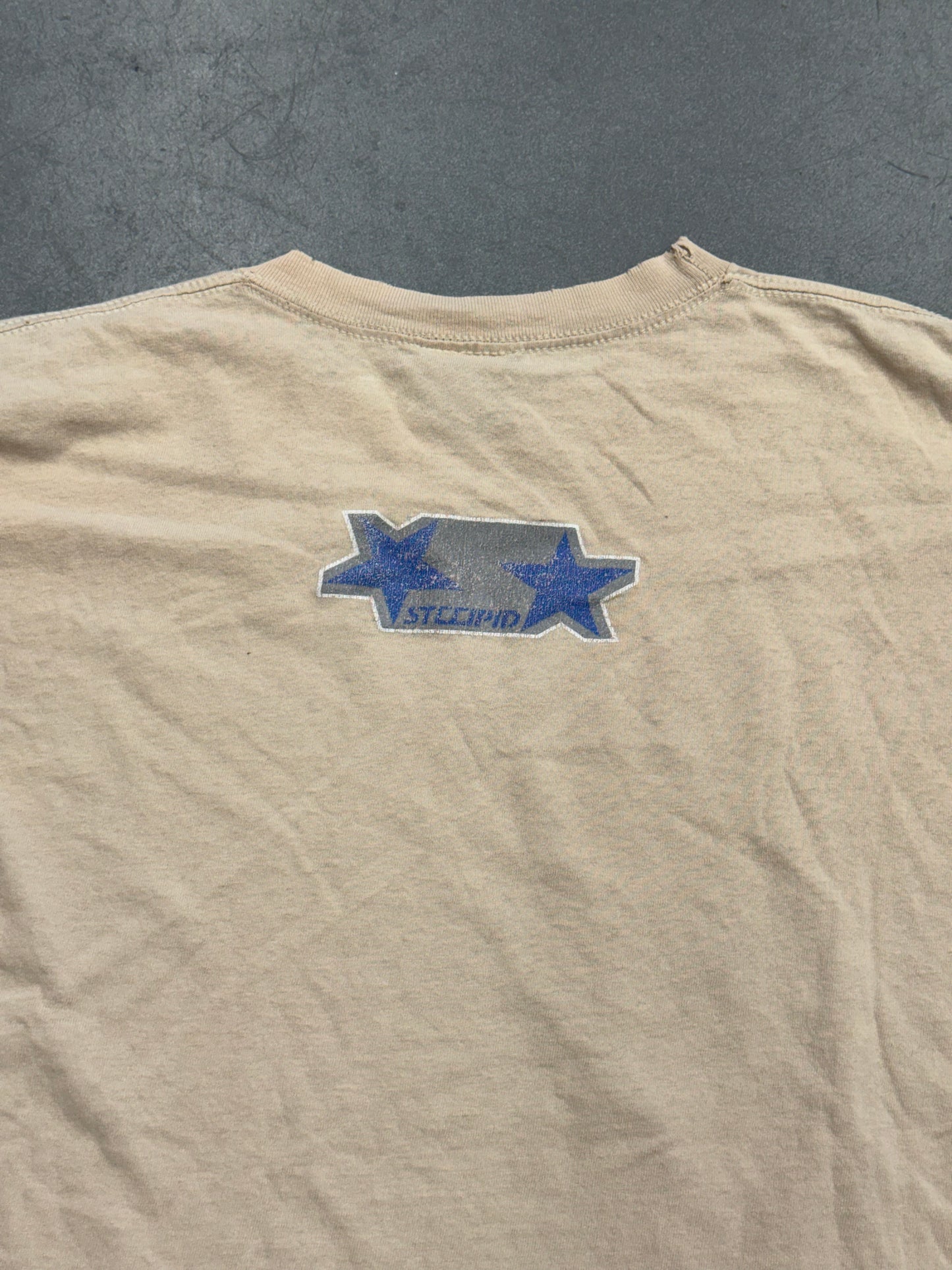 90S STOOPID STARTER PARODY DISTRESSED TEE (100% STOOPID TAG)