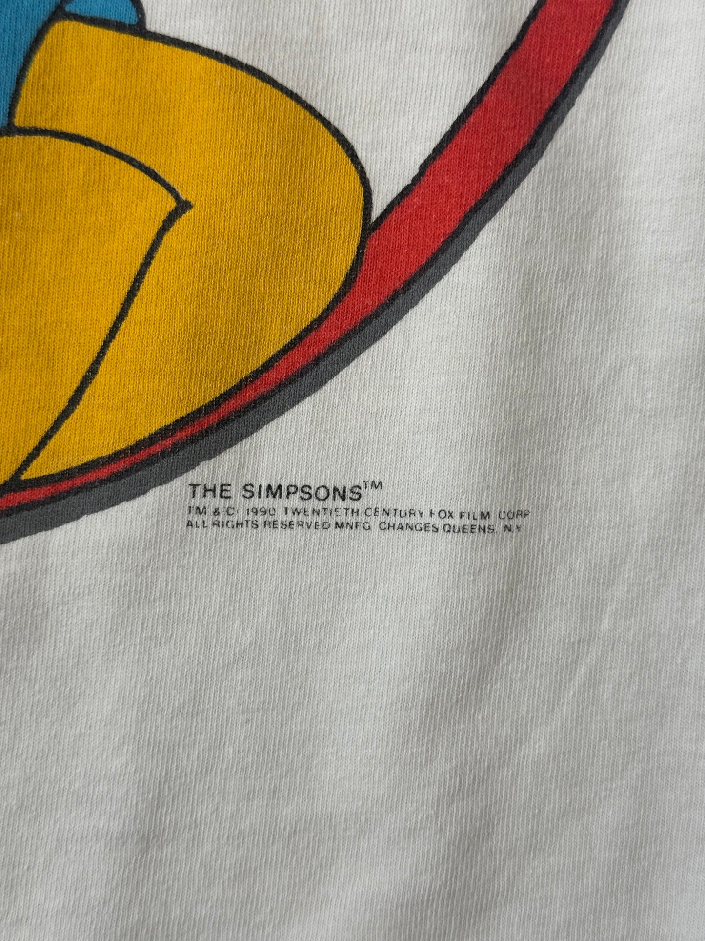 1990 THE SIMPSONS BART EAT MY SHORTS MAN! TEE (CHANGES TAG)