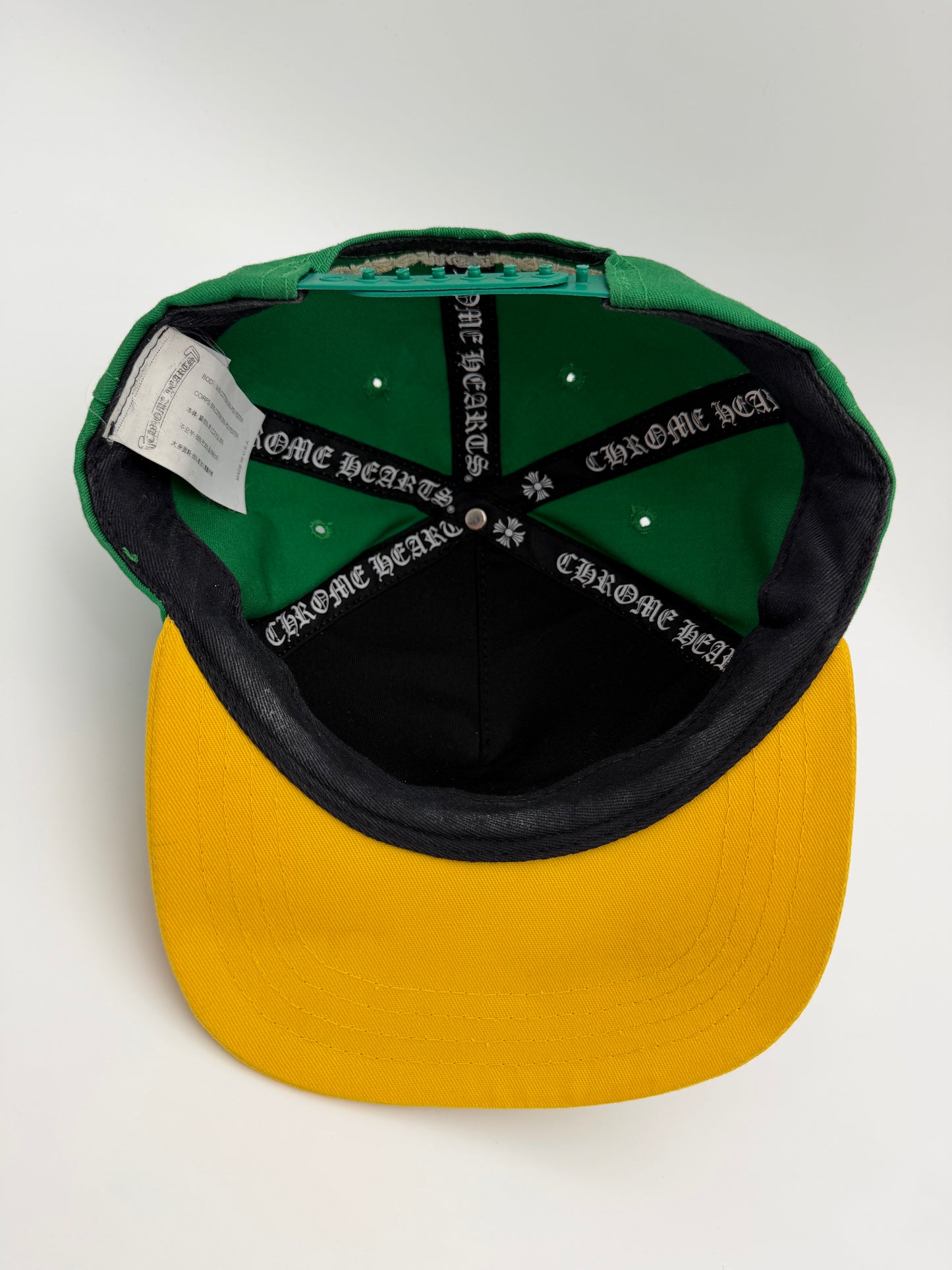 CHROME HEARTS CH BASEBALL HAT - GREEN/YELLOW