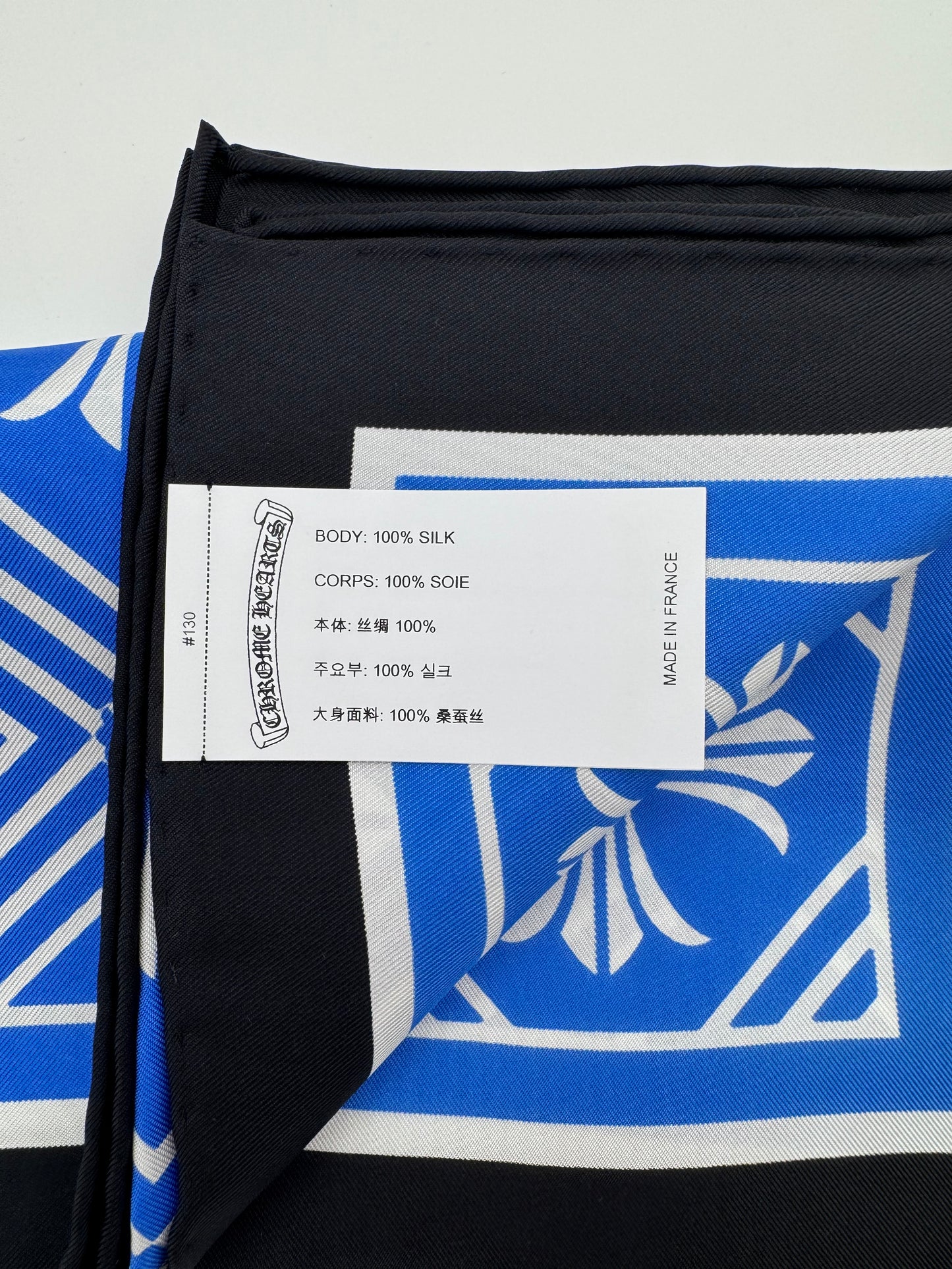 CHROME HEARTS MATH PLUS SCARF - BLUE (NEW)