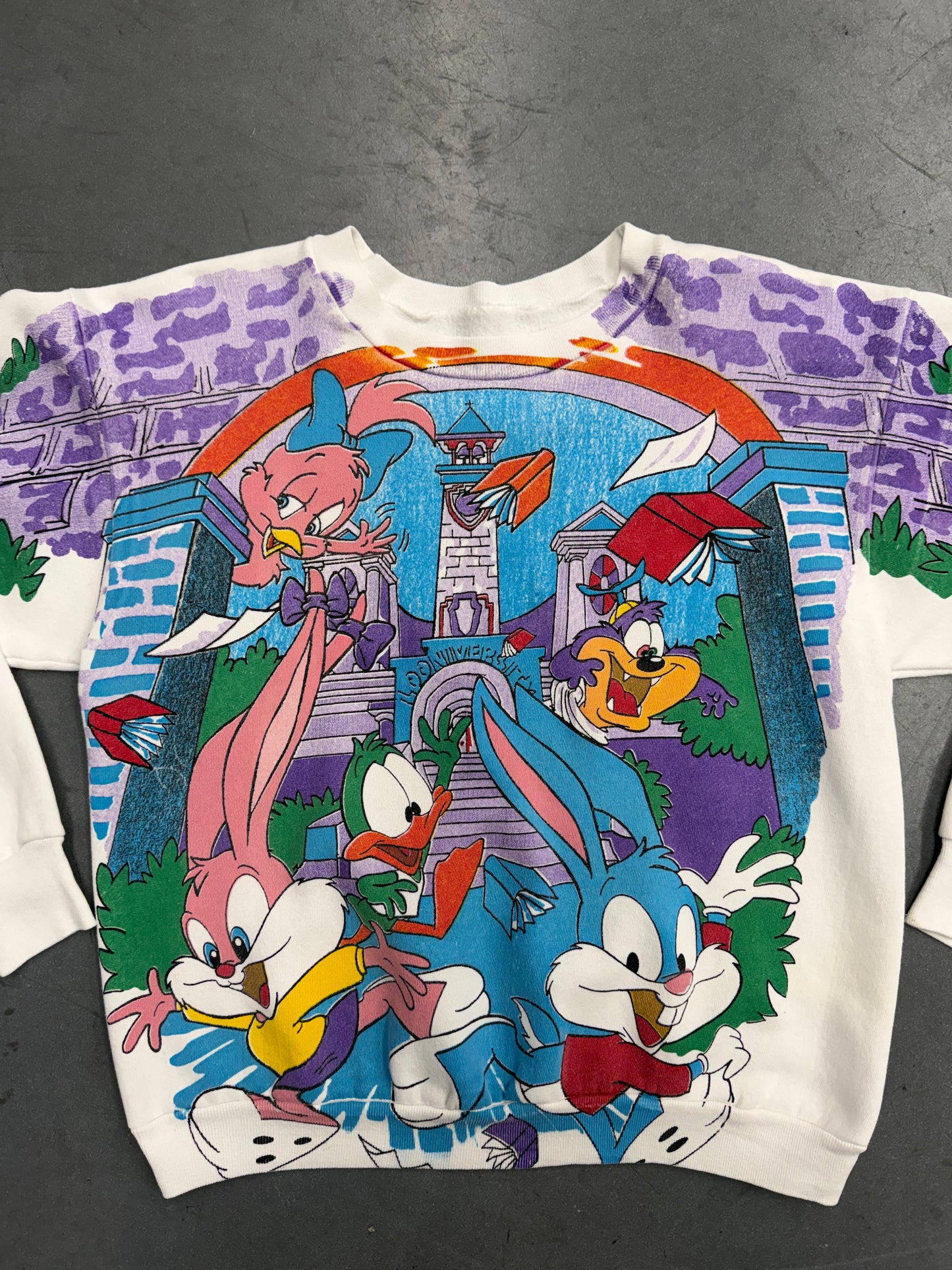 80'S LOONIVERSITY TINY TUNES CREWNECK (PULLED TAG)