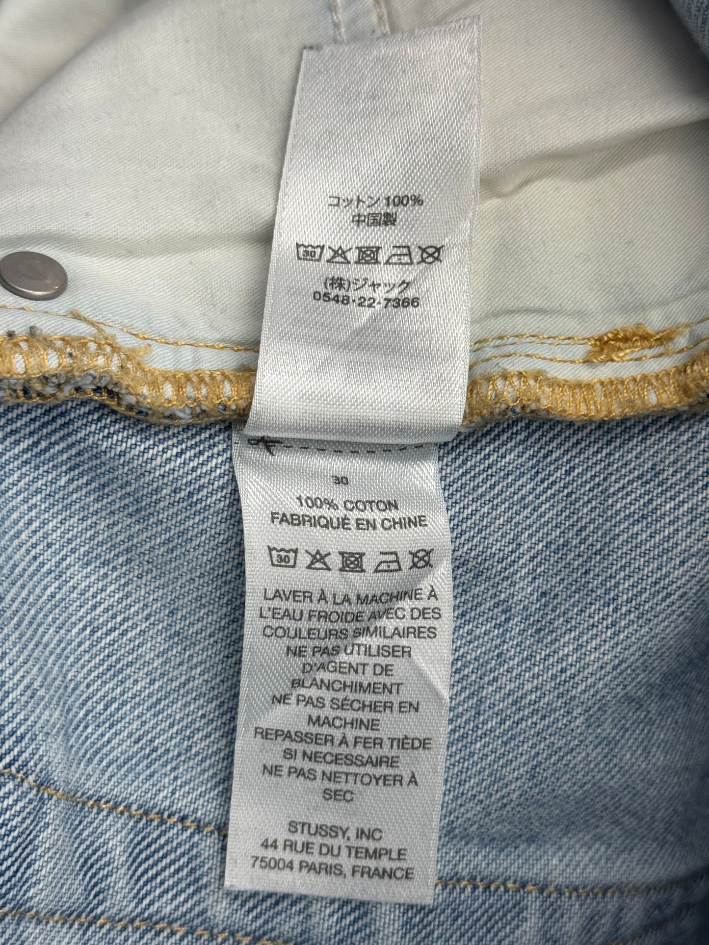 STUSSY "BIG OL" JEANS LIGHT WASH