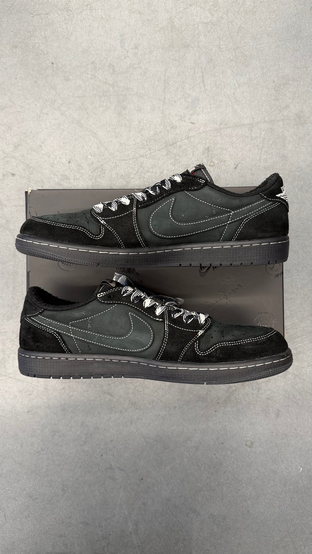 2022 JORDAN 1 RETRO LOW OG SP TRAVIS SCOTT BLACK PHANTOM