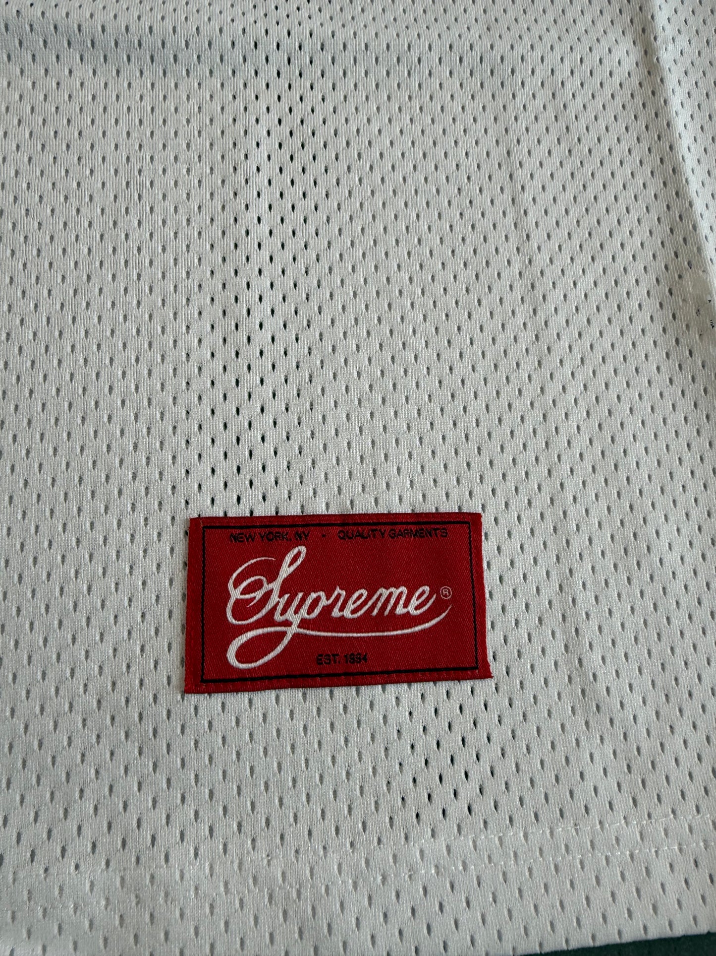 FW25 SUPREME BONES FOOTBALL JERSEY - WHITE (L) (NEW)