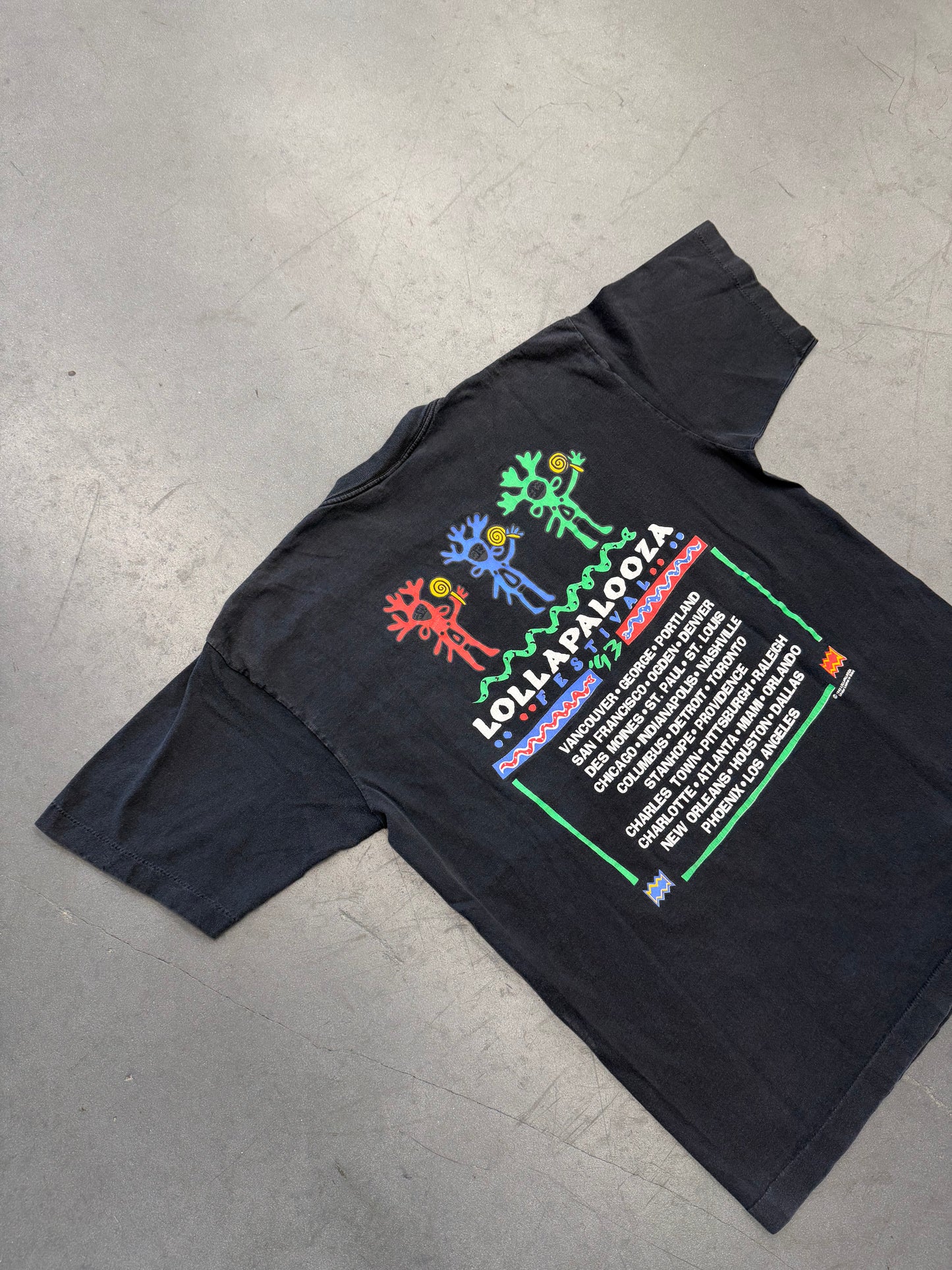 1993 LOLLAPALOOZA FESTIVAL TOUR TEE (GIANT TAG)