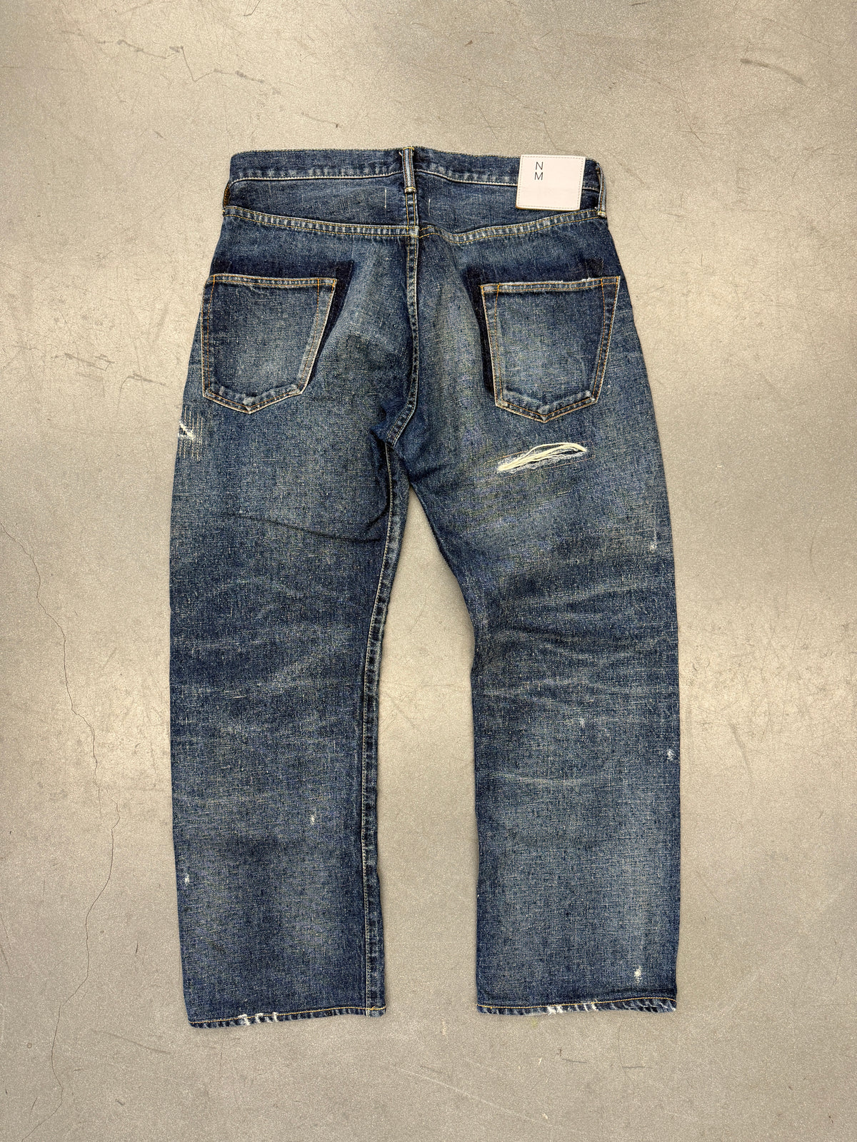 AD24 JUNYA WATANABE EYE NM DISTRESSED DENIM JEANS