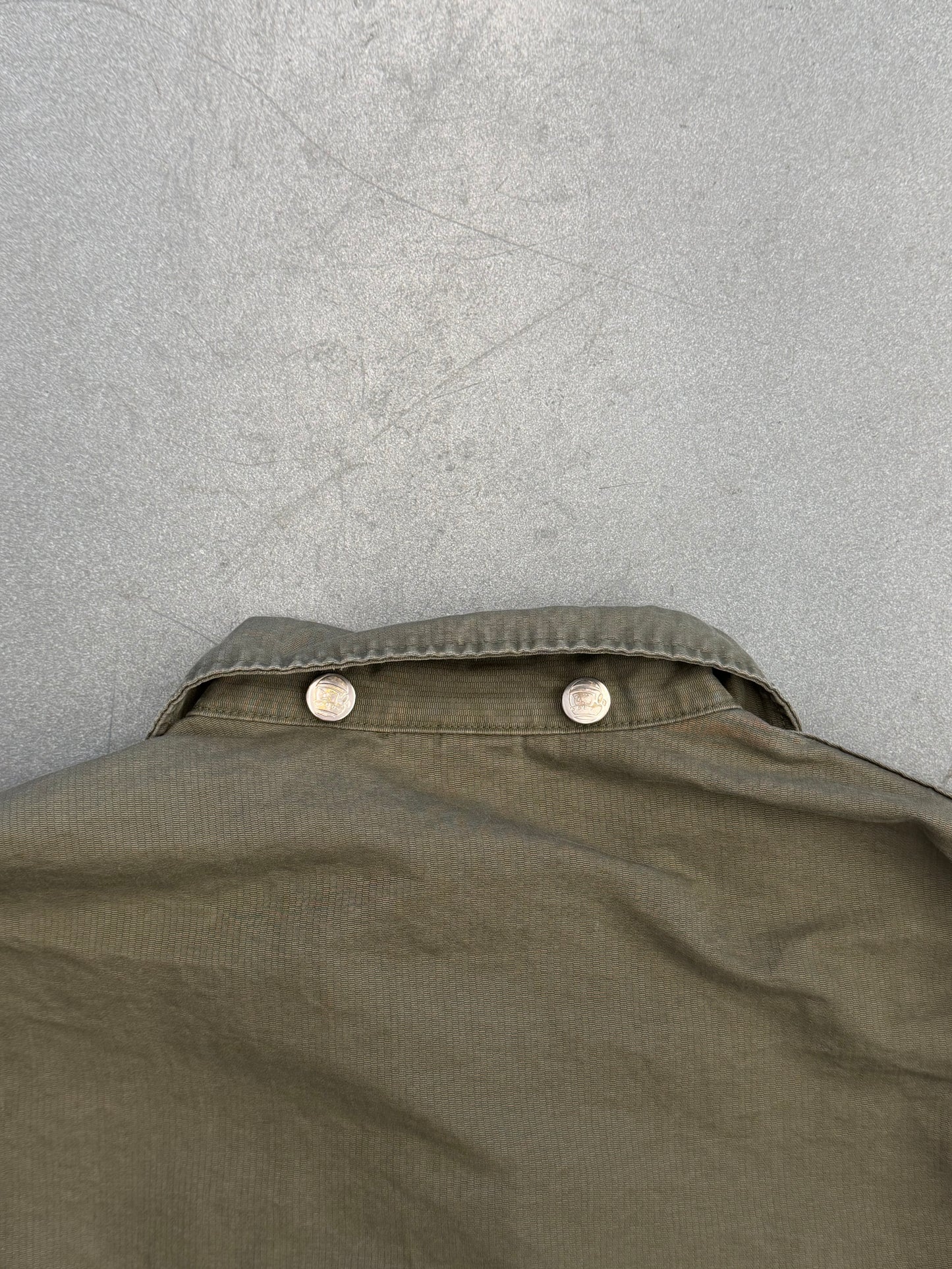VINTAGE BILLIONAIRE BOYS CLUB COTTON BUTTON-UP MILITARY JACKET