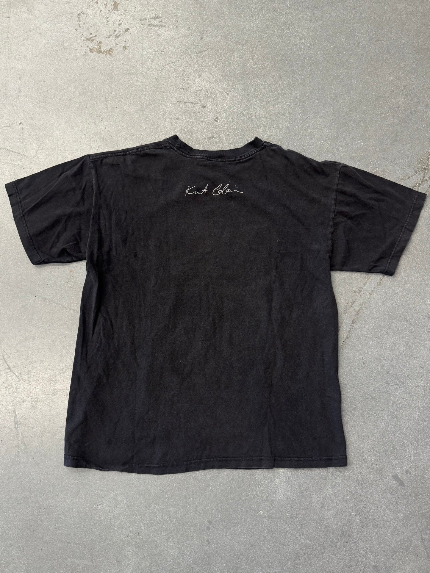 1998 KURT COBAIN BIG FACE SMILELY TEE (GIANT TAG)