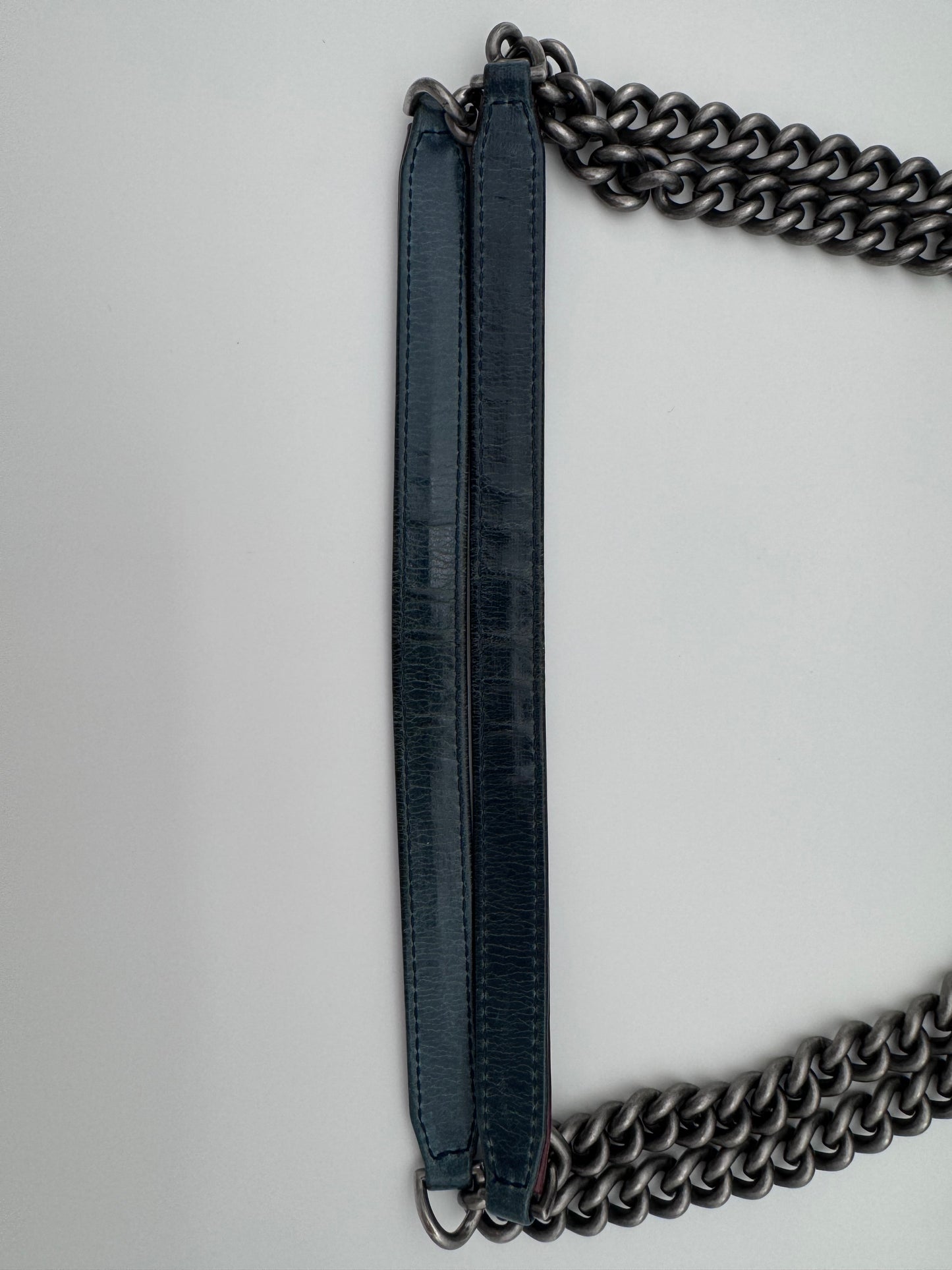 2014 CHANEL SMALL GLAZED CALFSKIN DUO COLOR FLAP BAG