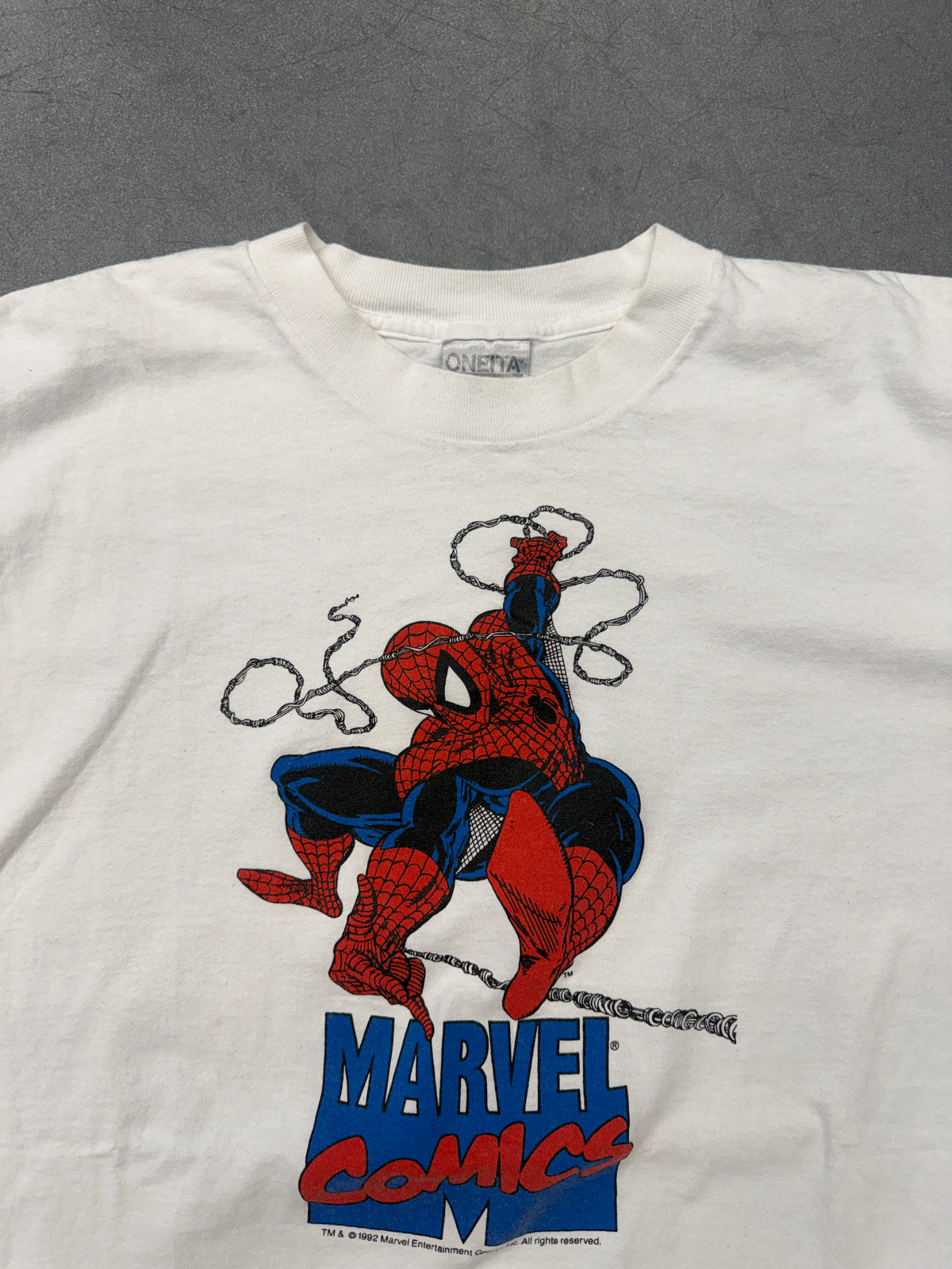 1992 MARVEL COMICS SPIDER-MAN TEE (ONEITA TAG)