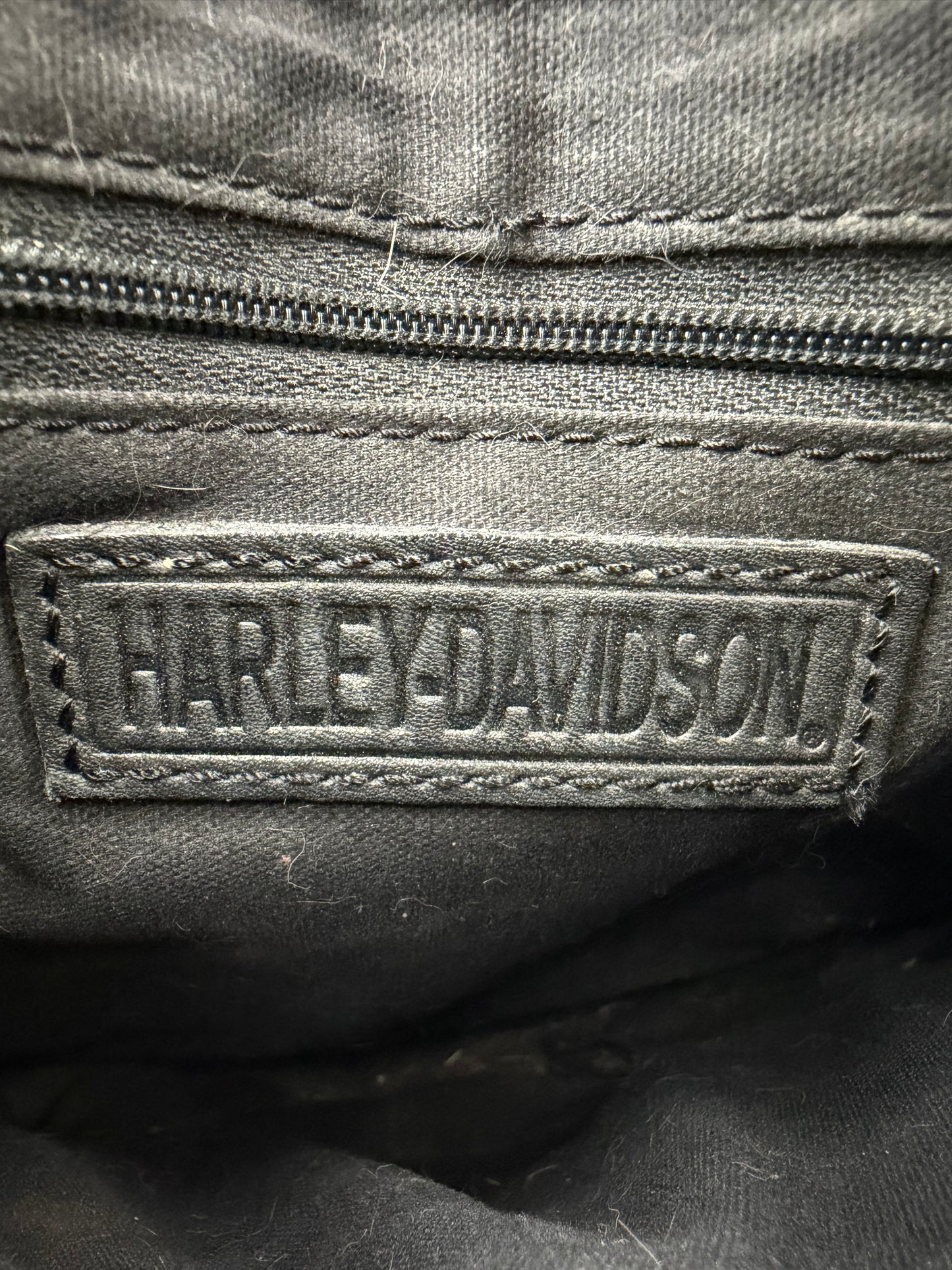 90S HARLEY-DAVIDSON BOBCAT FUR SHOULDER BAG
