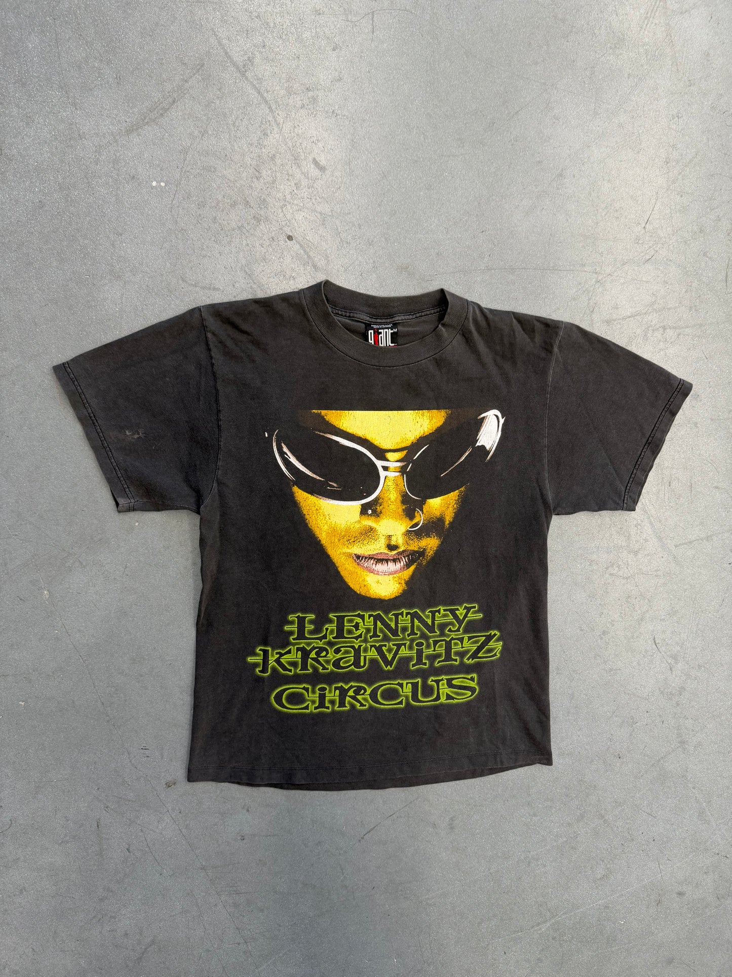 1996 LENNY KRAVITZ CIRCUS ROCK N' ROLL IS DEAD. TEE (GIANT TAG)