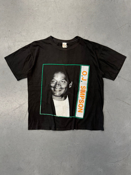 FREE O.J. SIMPSON LET THE JUICE GO! RAP STYLE TEE (TEE BEST TAG)