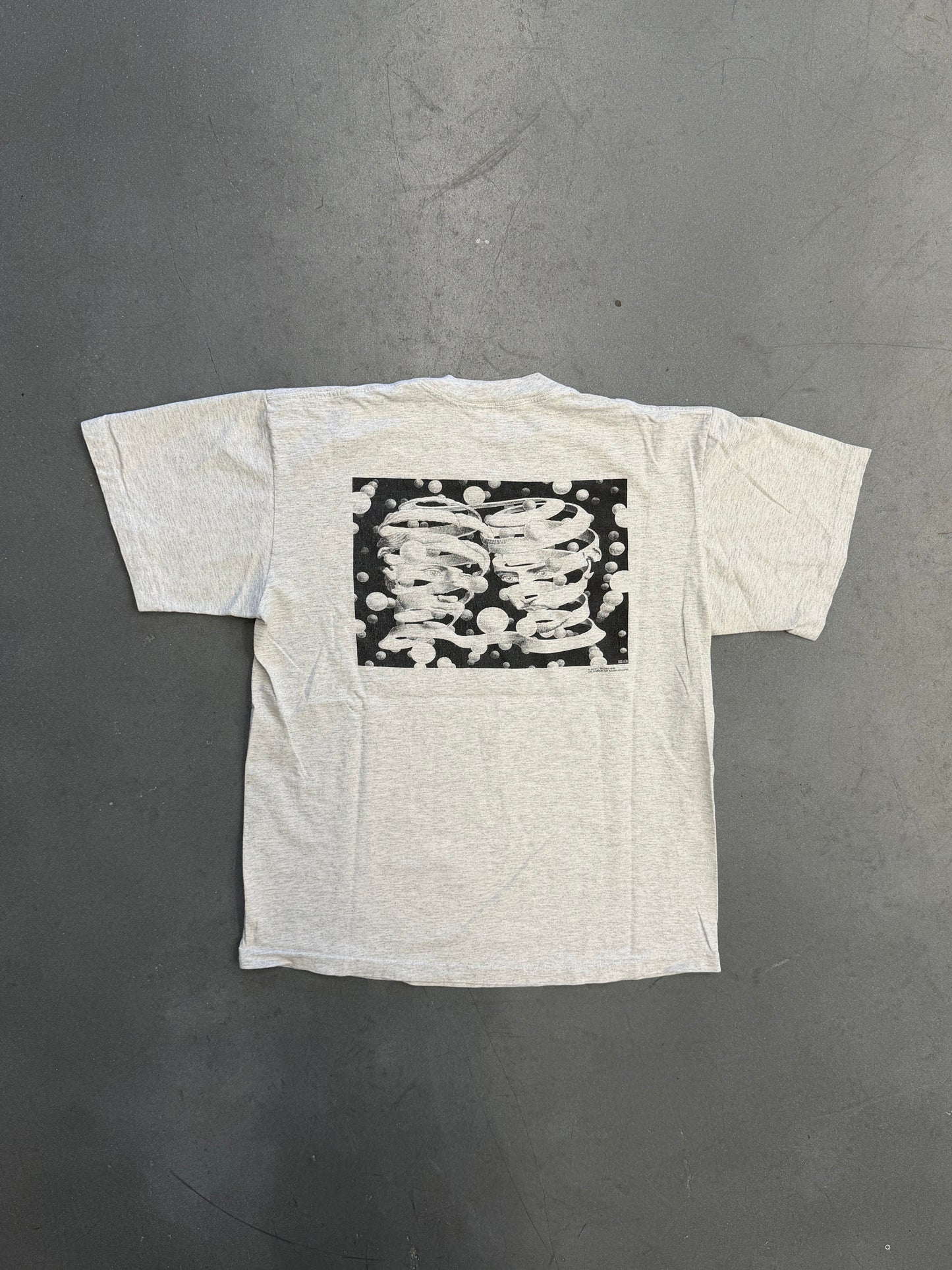 1990 M.C. ESCHER BOND OF UNION MULLET TEE (SOFTEE TAG)