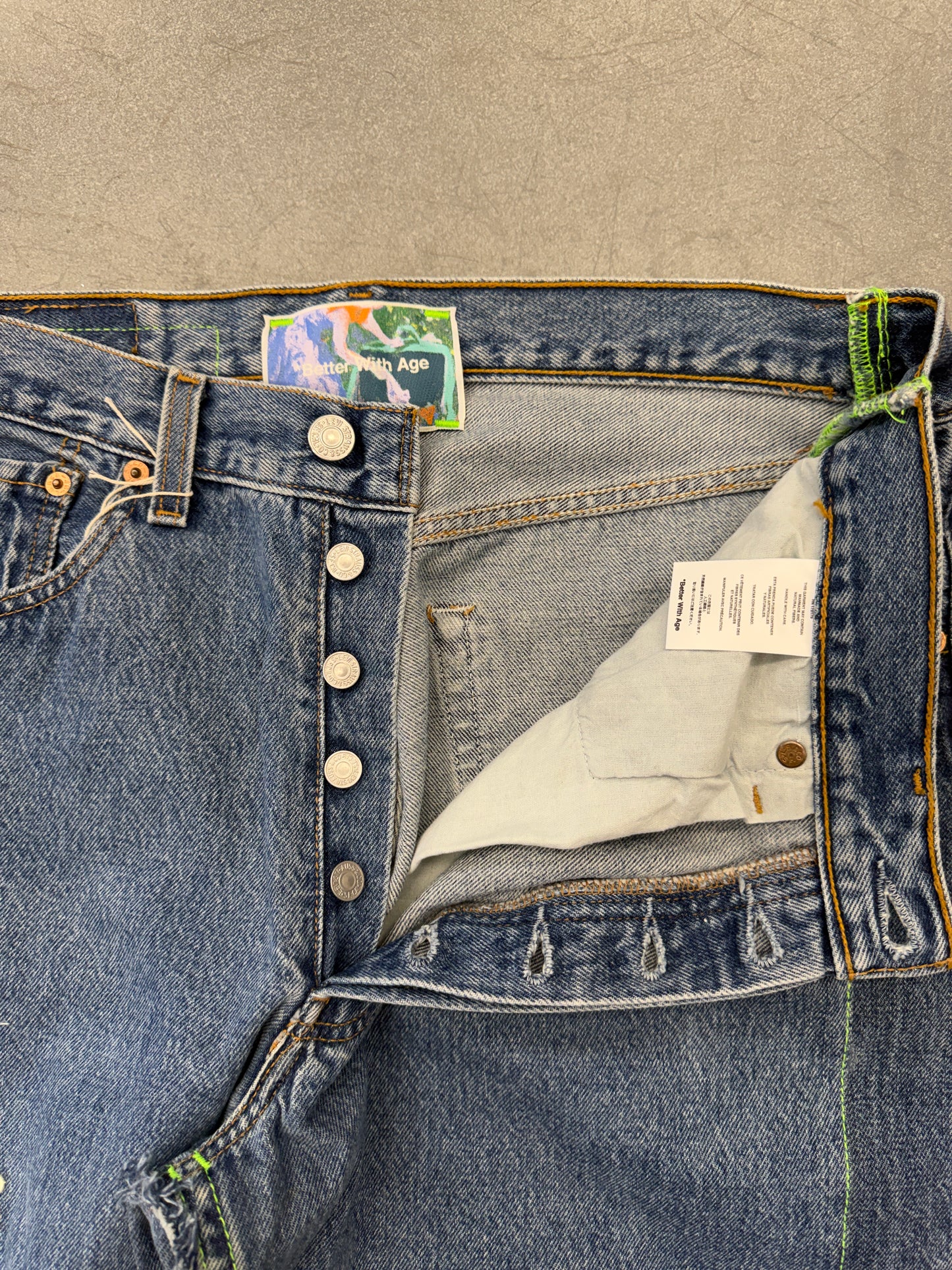 BETTER WITH AGE MONROE TRIPLE-WIDE DENIM TROUSER